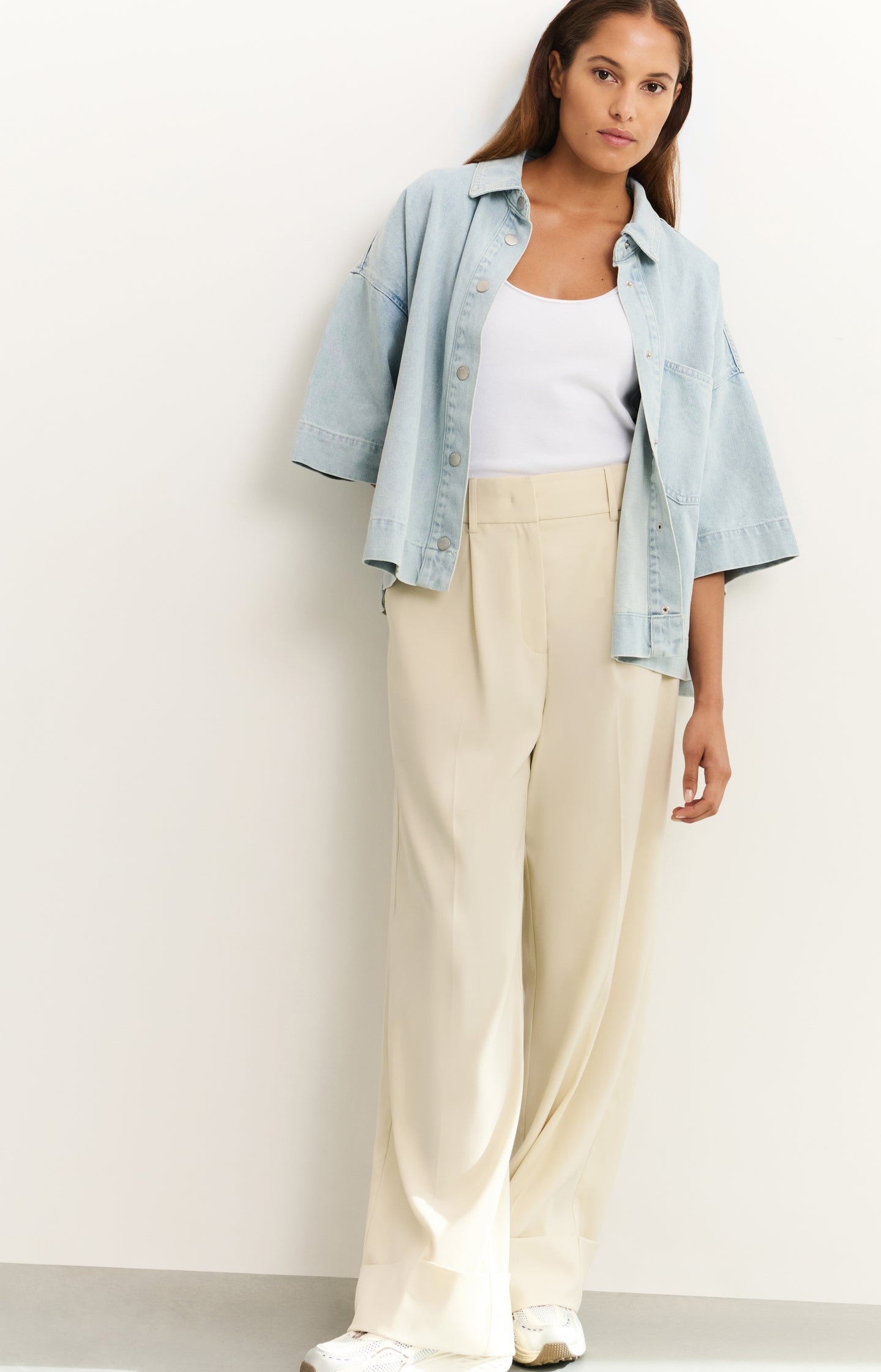 Oversized denim jacket - Type: lookbook