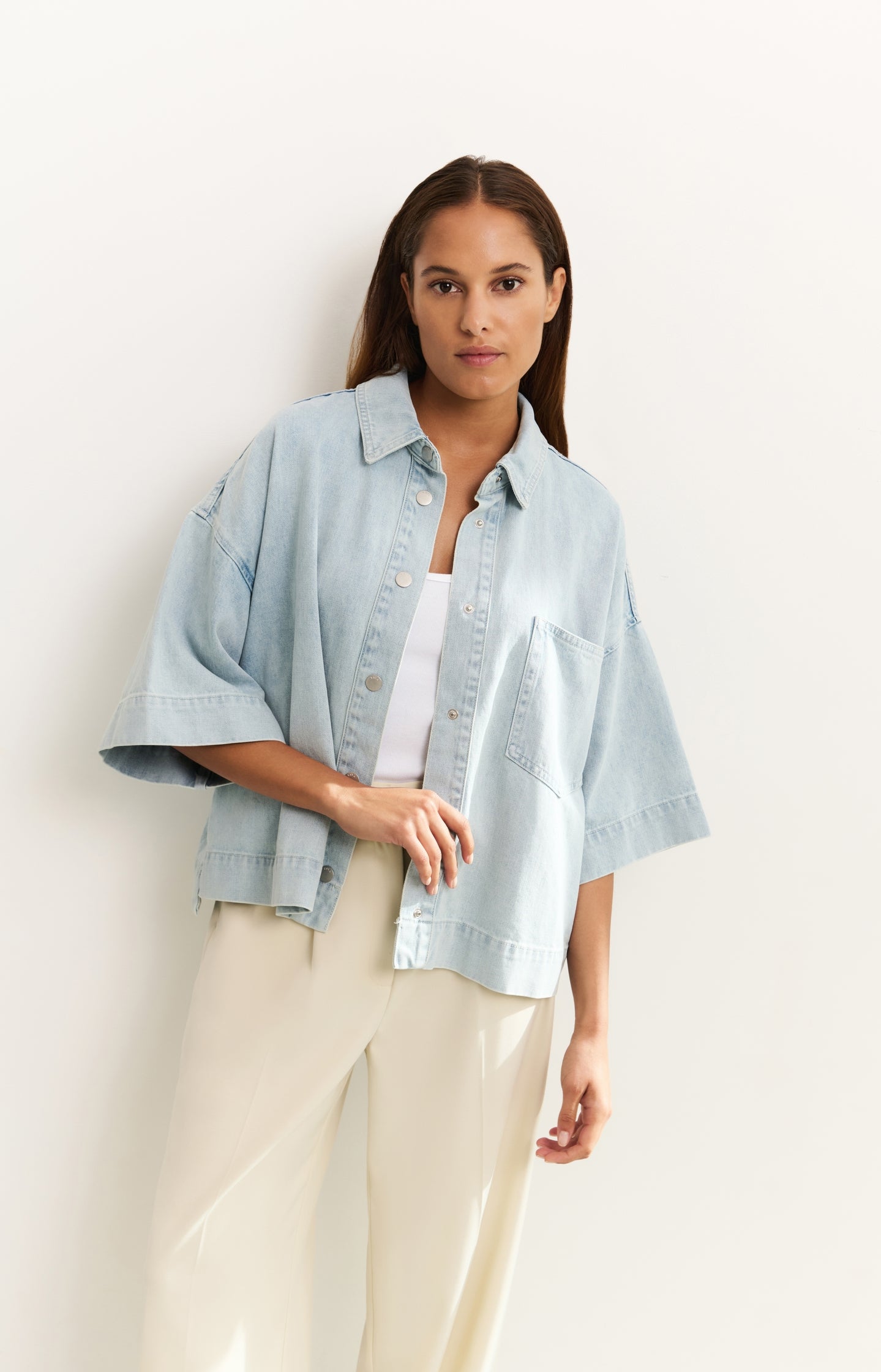 Oversized denim jacket