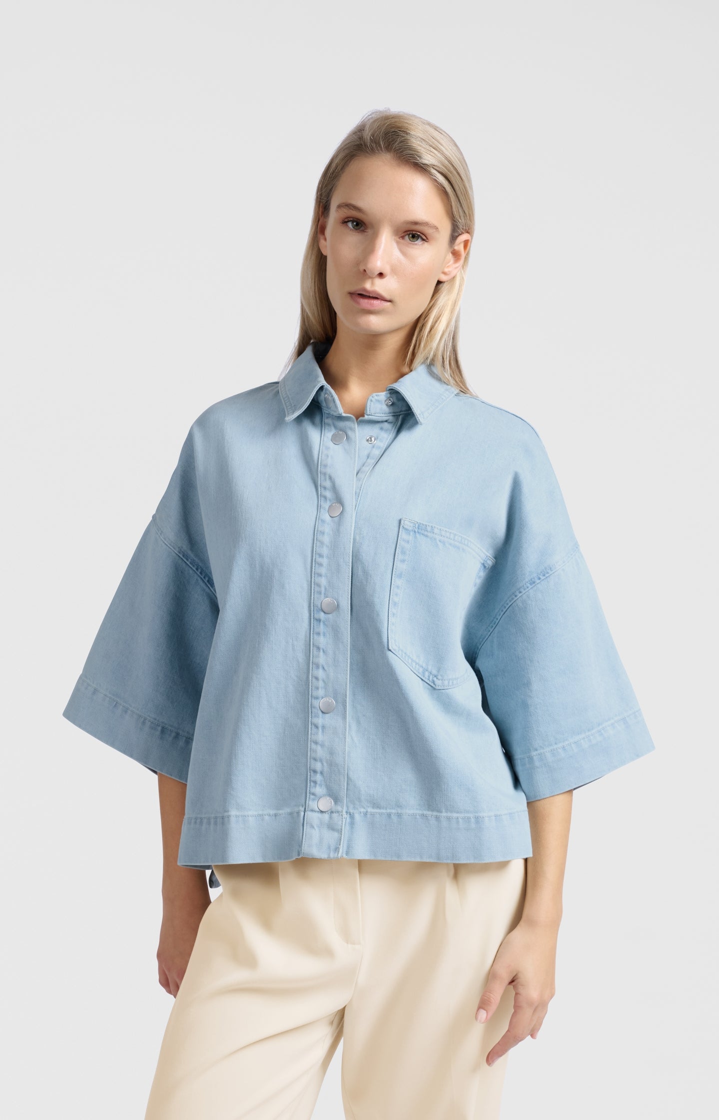 Oversized denim jacket