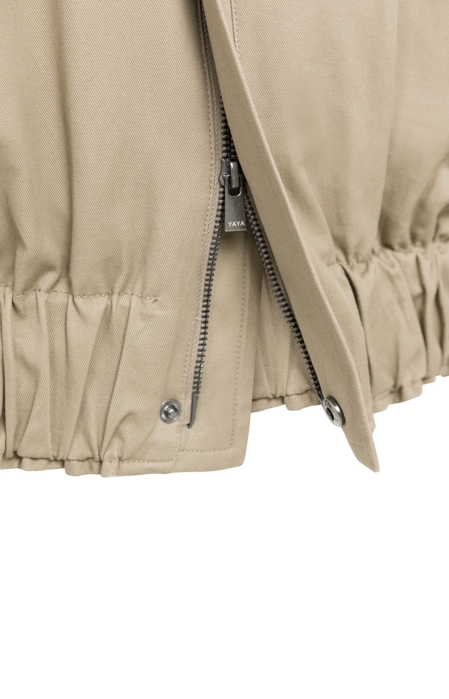 Oversized jacket with stand collar
