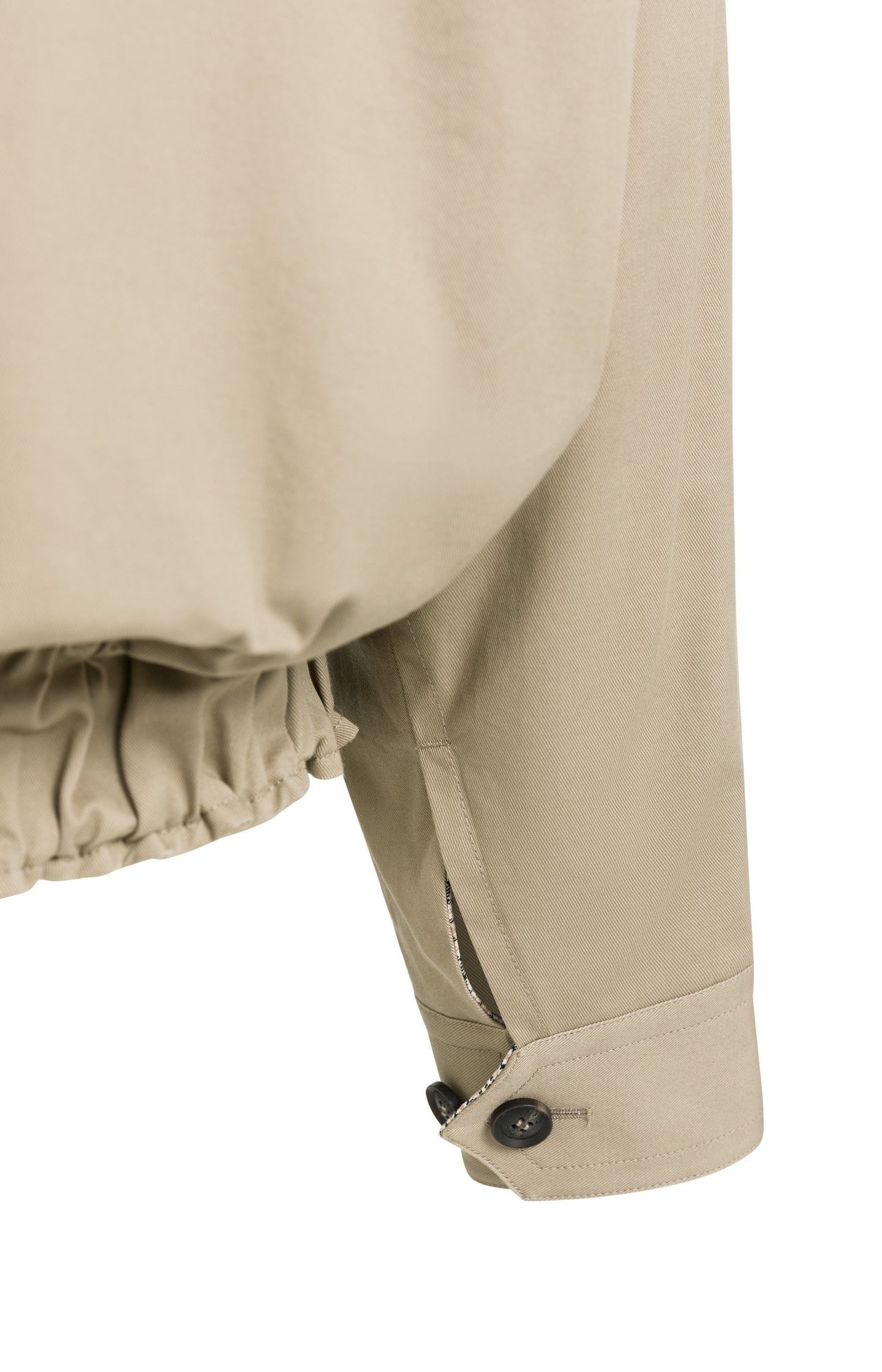 Oversized jacket with stand collar