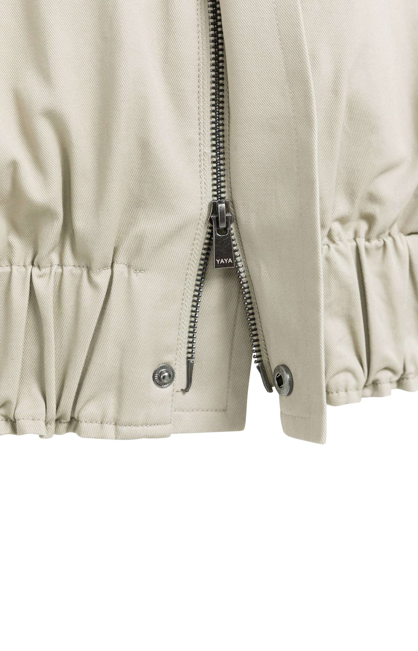Oversized jacket with stand collar