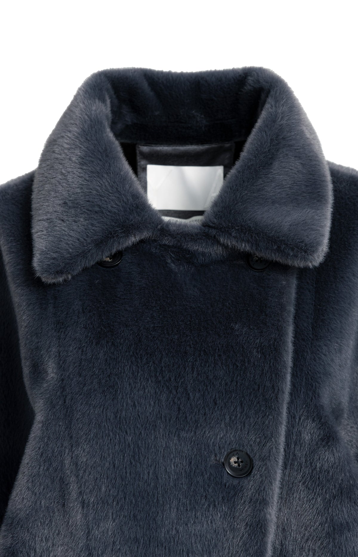 Oversized reversible faux fur jacket - Dark Anthracite