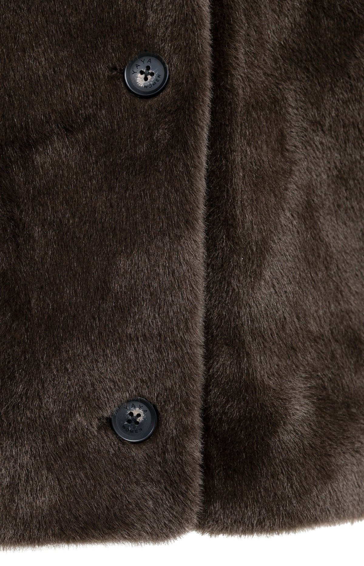 Oversize-Wendejacke aus Fellimitat - Delicioso Brown