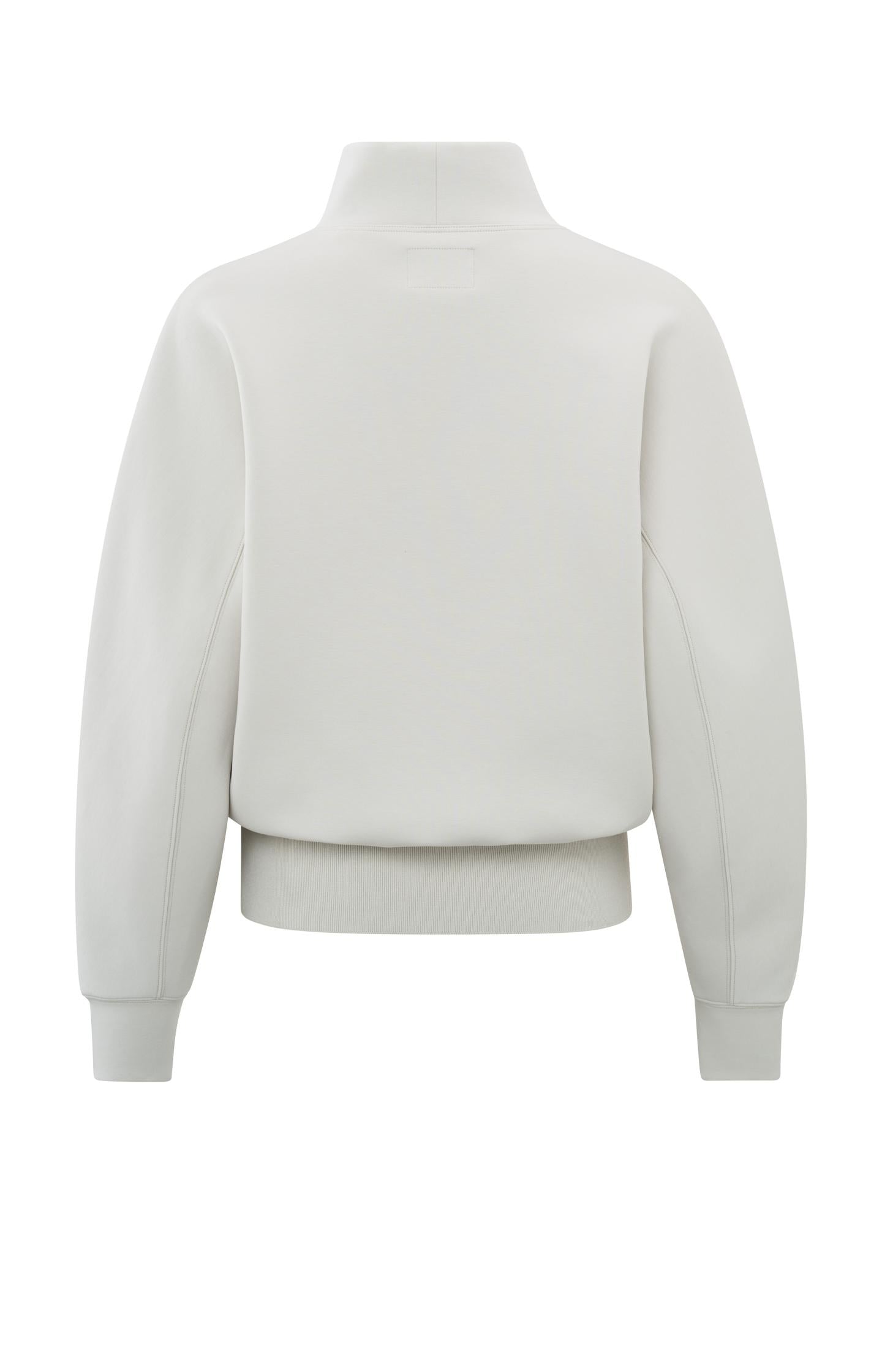 Oversized sweater with high neck, long sleeves and loose fit