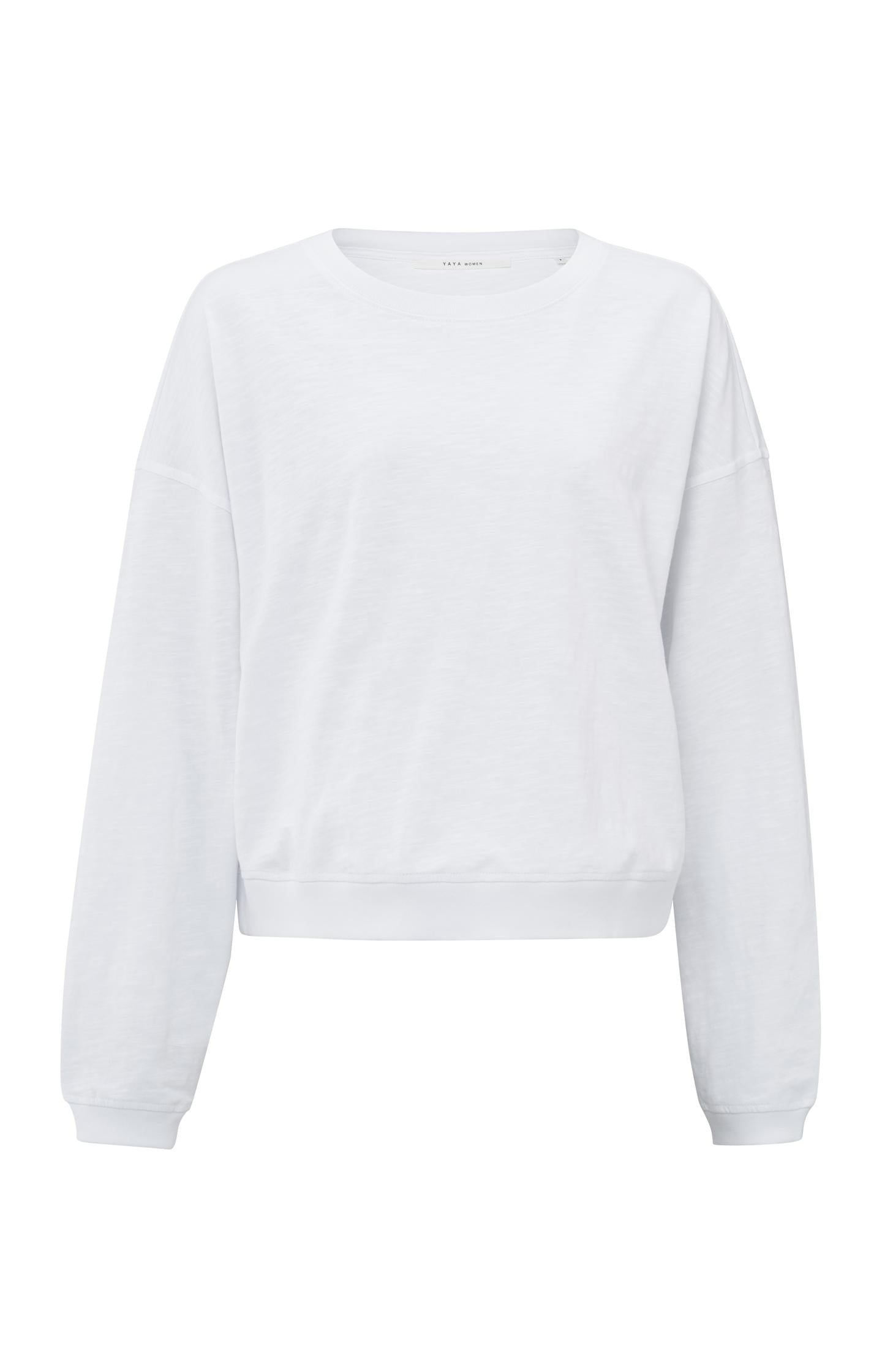 Oversized sweatshirt in melange fabric with long sleeves - Type: product