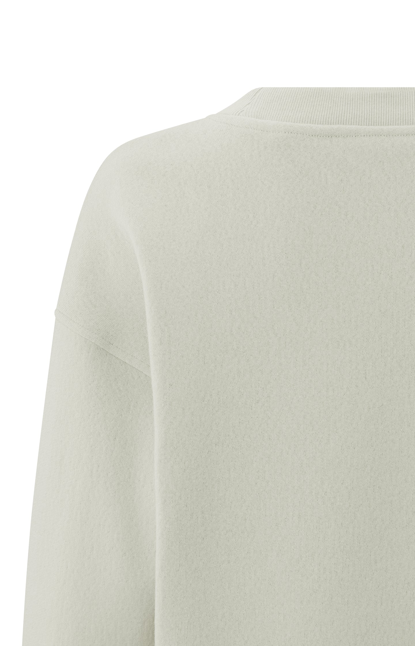 Oversized sweatshirt with crewneck and long sleeves