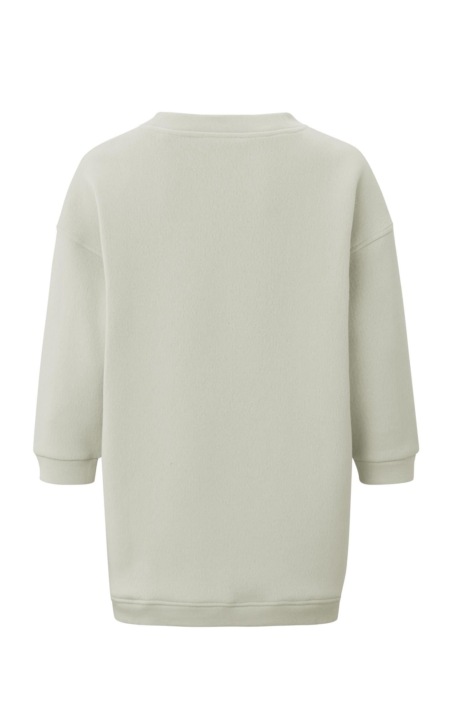 Oversized sweatshirt with crewneck and long sleeves