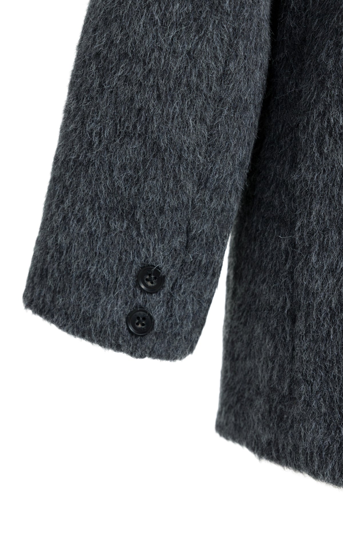 Oversized wool blend blazer jacket - Dark Anthracite Melange