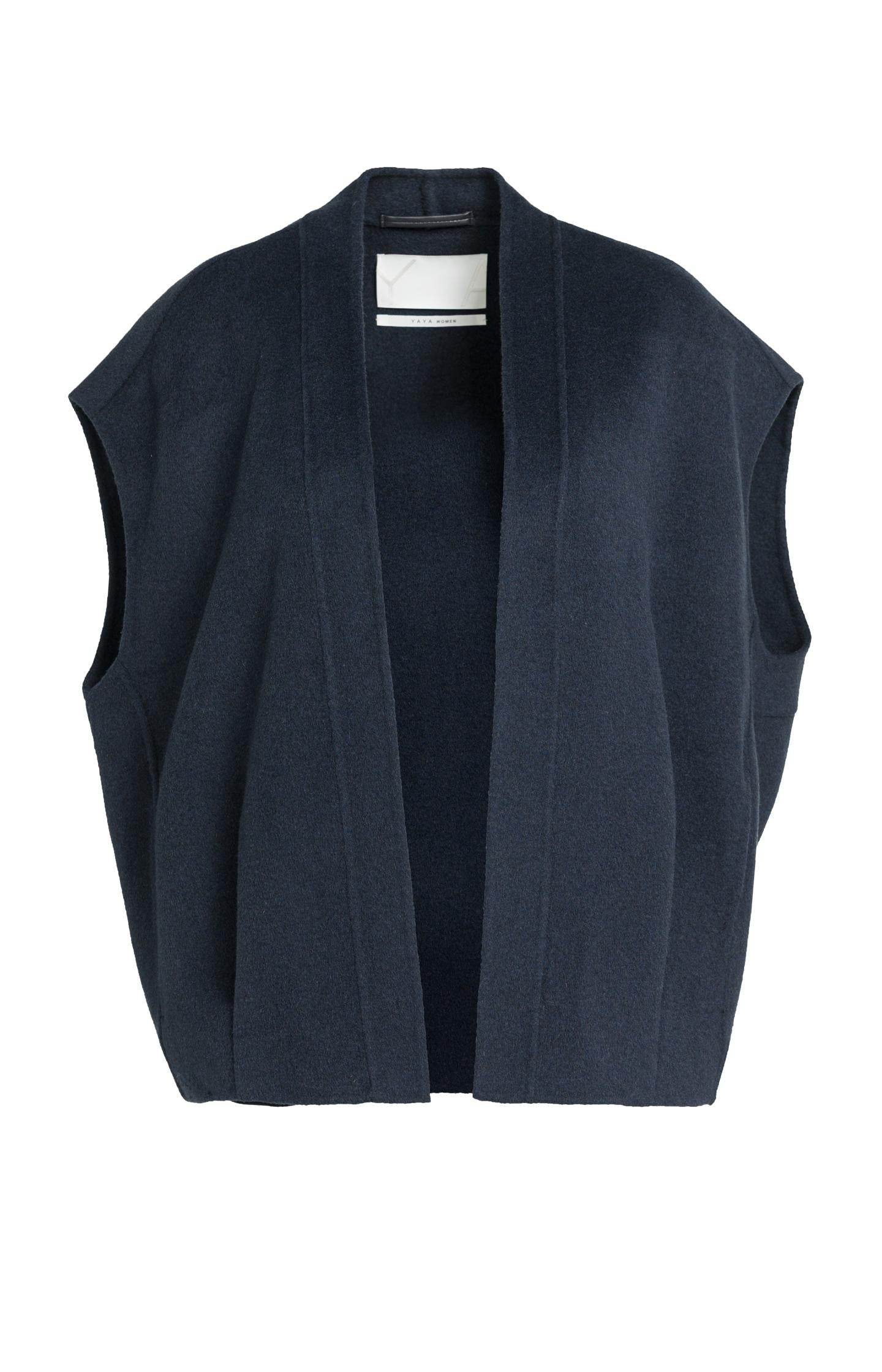 Oversize-Weste aus Wollmischung