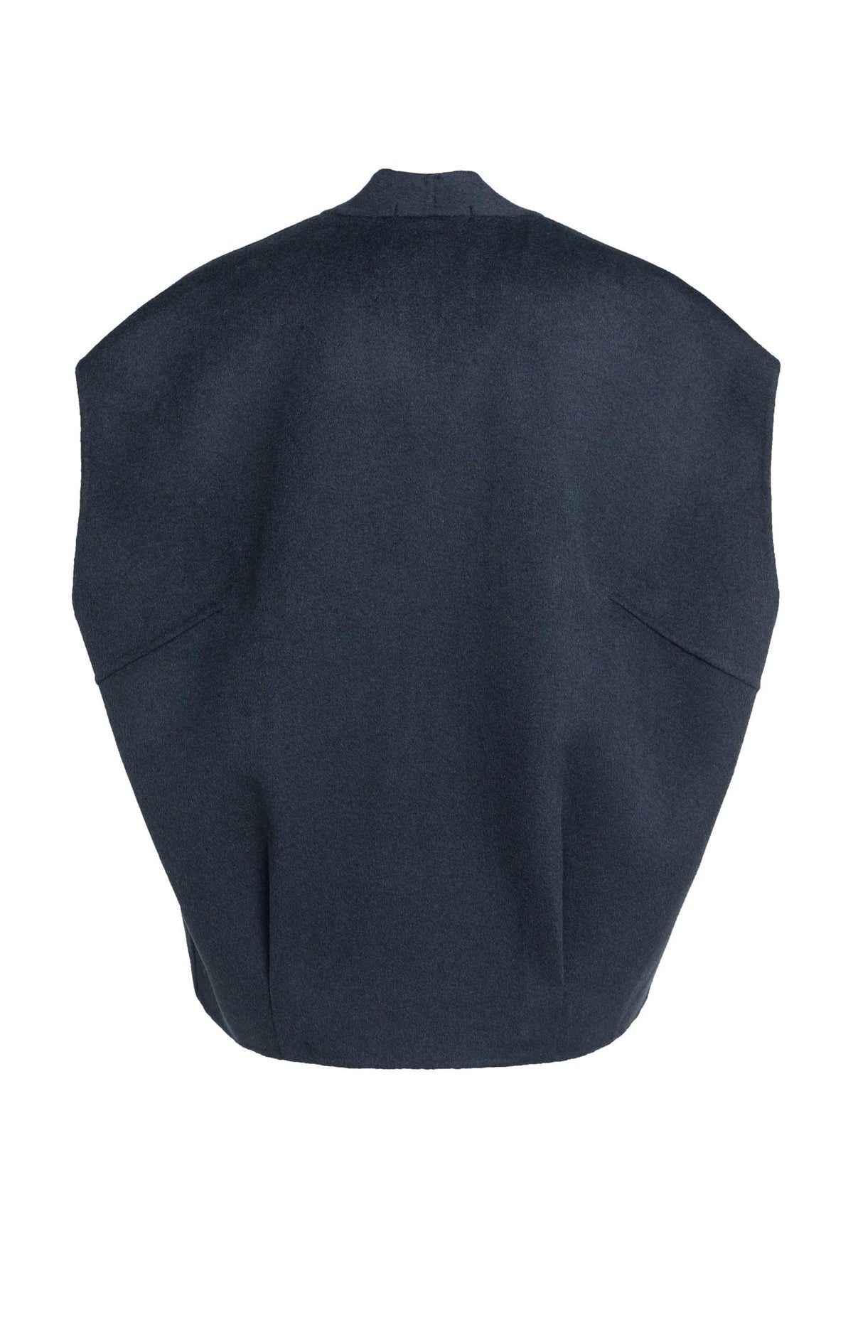 Oversized wool blend bodywarmer