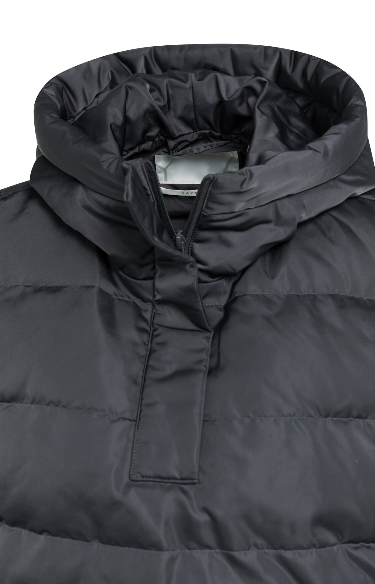Padded bodywarmer with hood