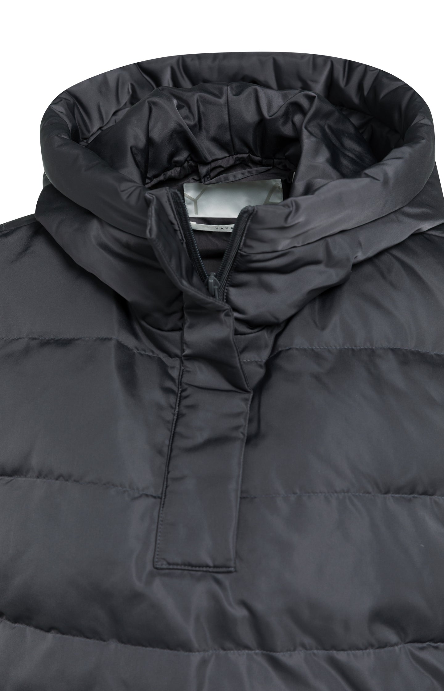 Padded bodywarmer with hood