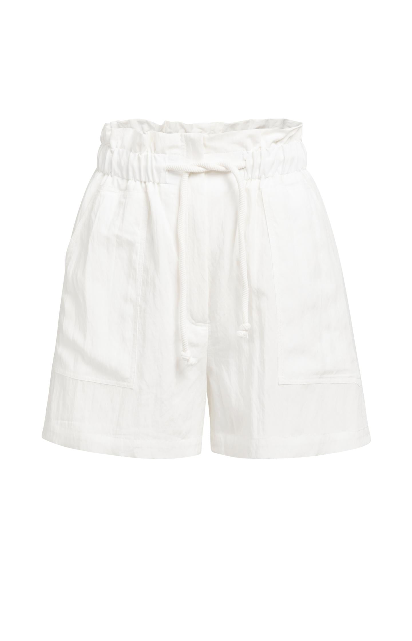 Paperbag bermuda with cargo pockets