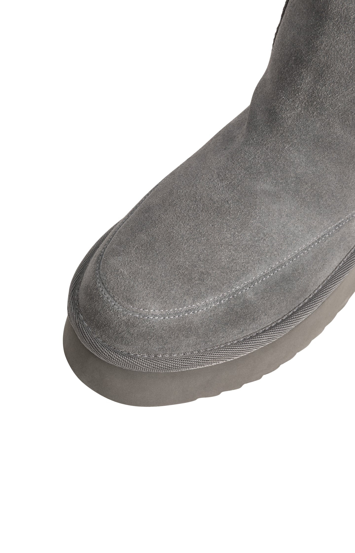 Platform suede ankle boots with fur lining - Type: product