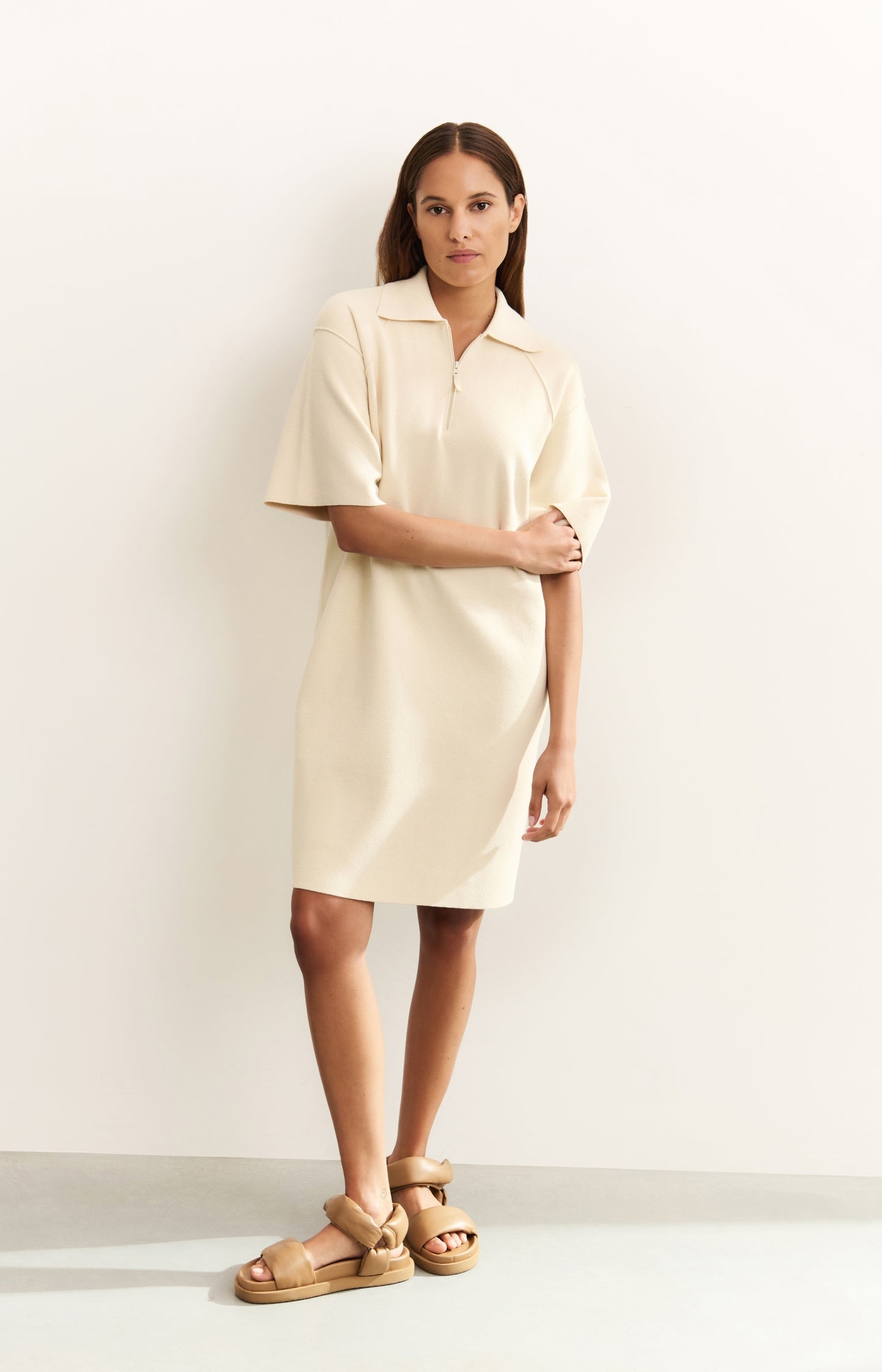 Polo dress with zipper - Type: lookbook