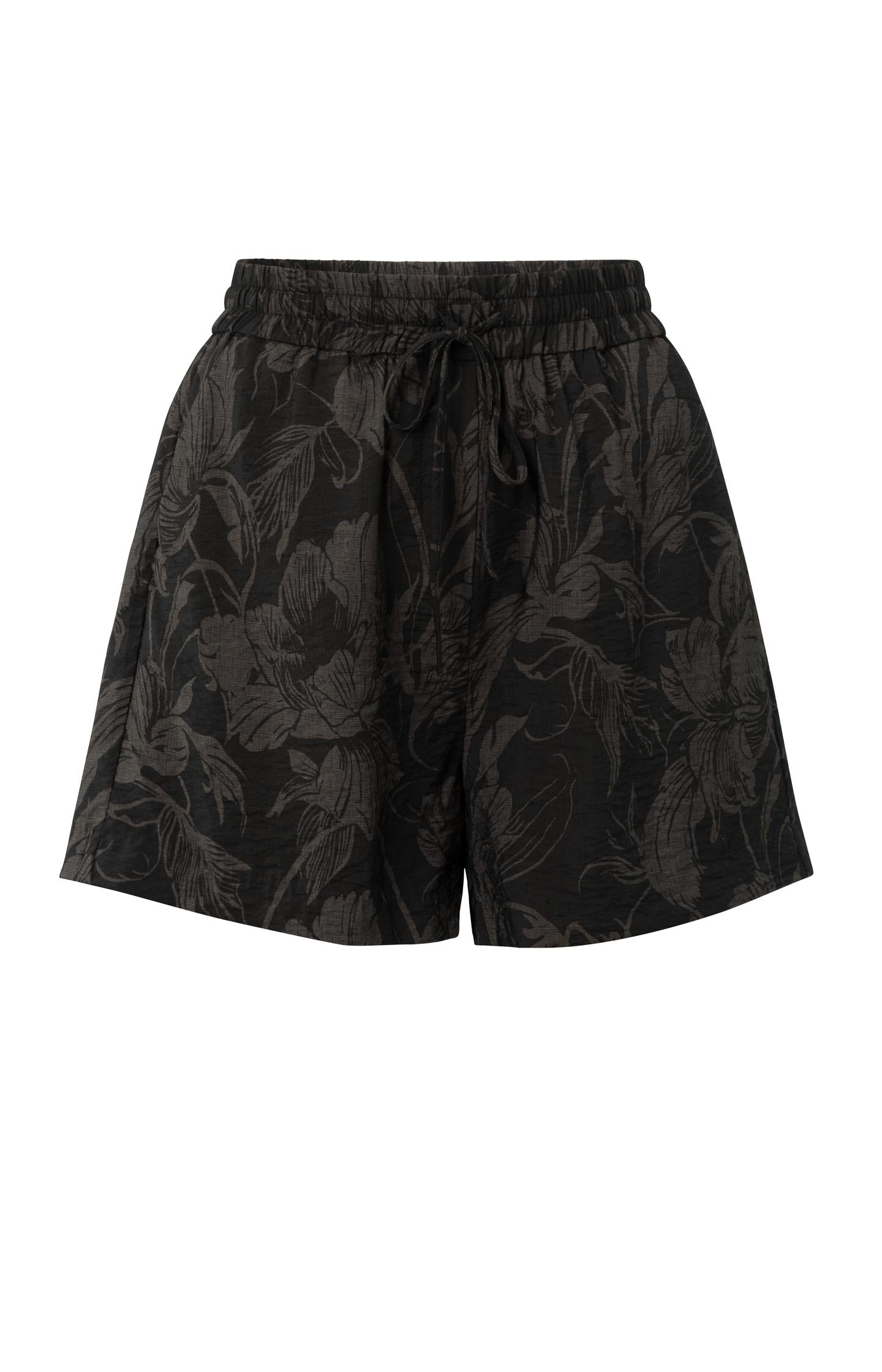 Printed shorts with elastic waistband - Type: product