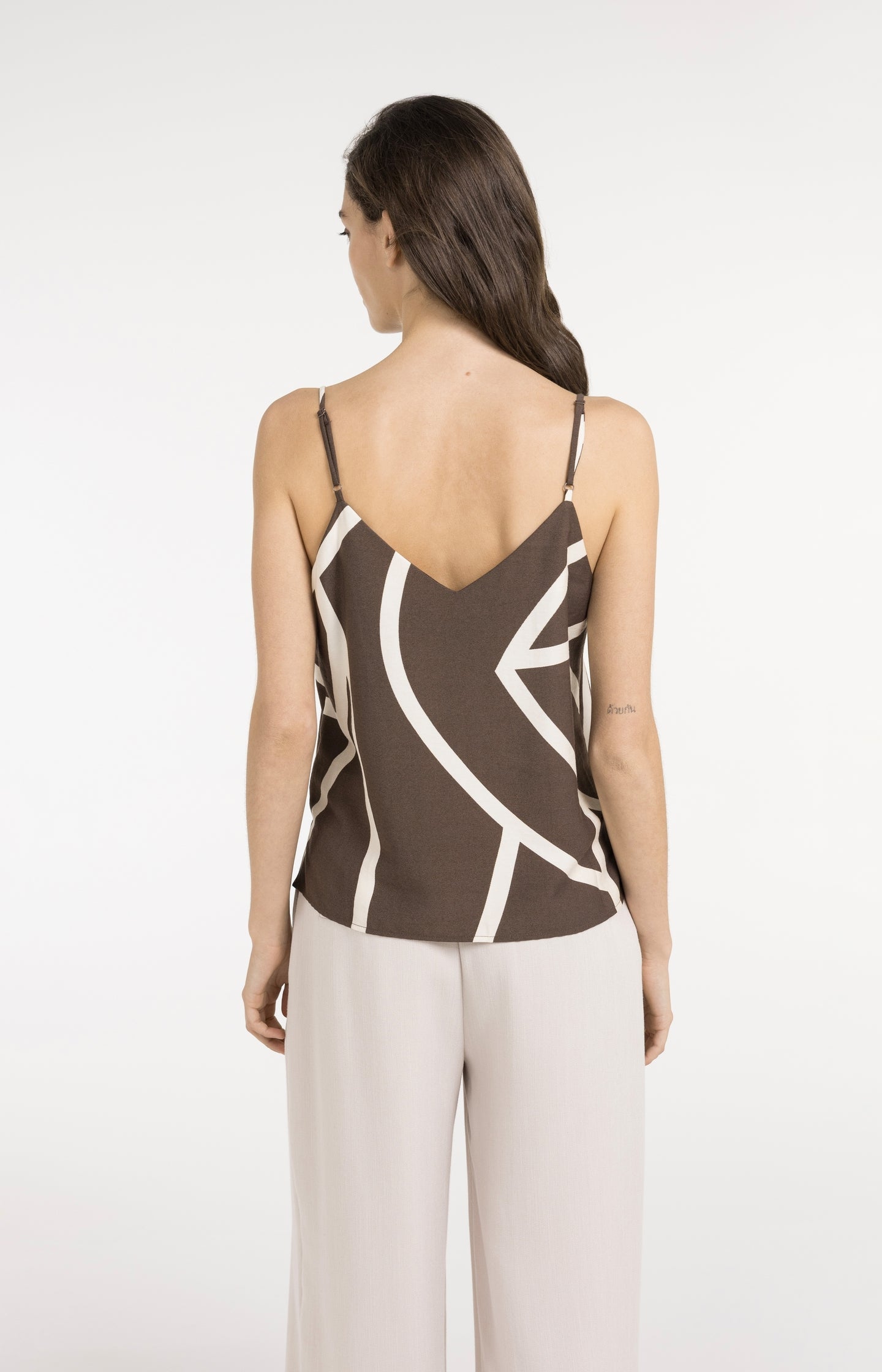 Printed singlet with V-neck - Type: video