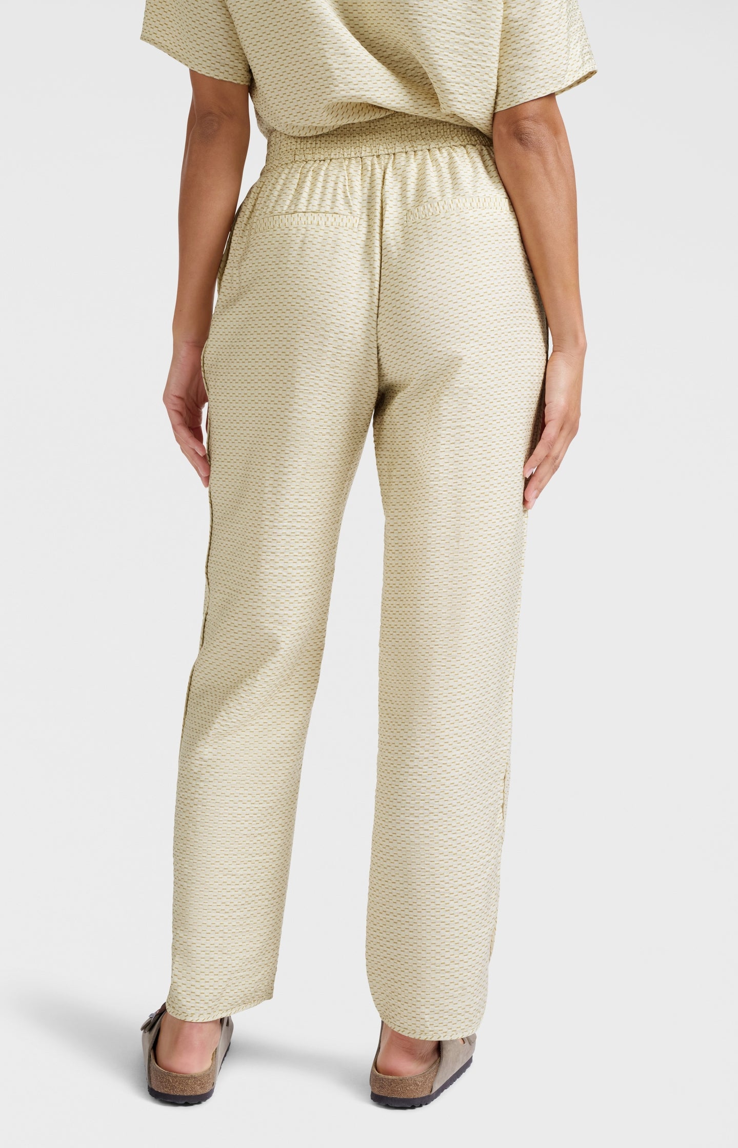 Printed woven trousers