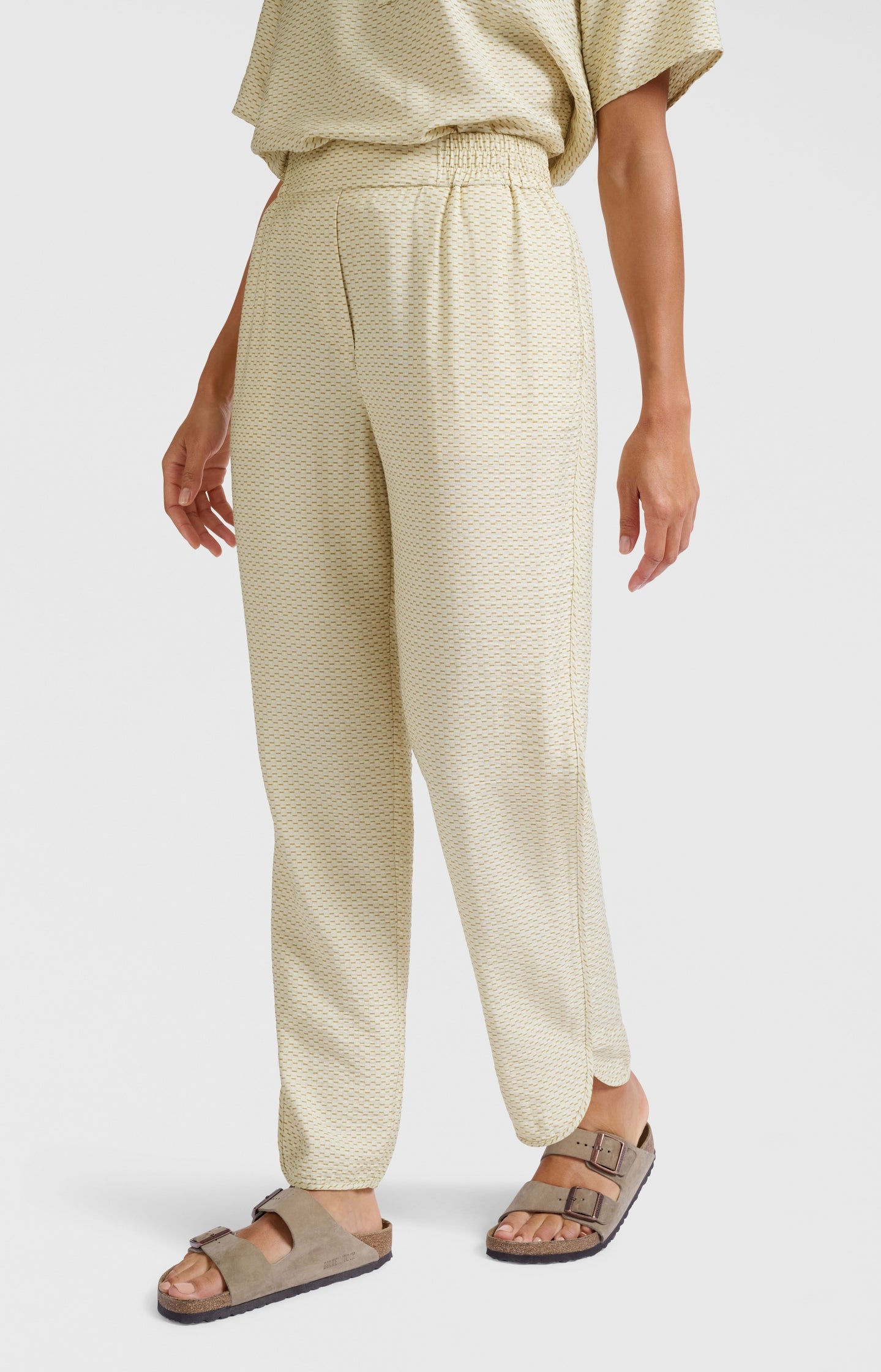 Printed woven trousers