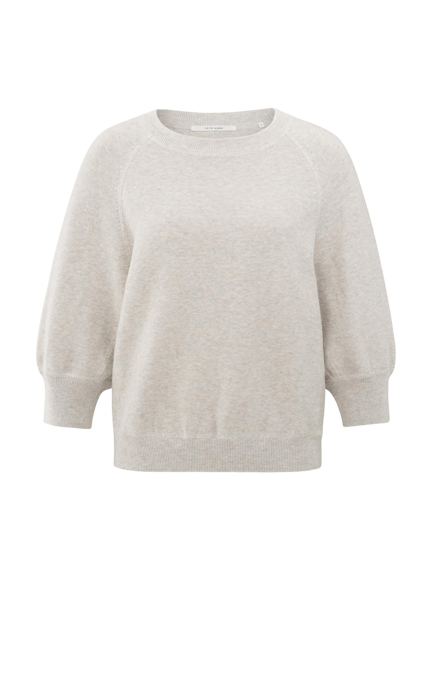 Raglan sweater with subtle balloon sleeves - Type: product