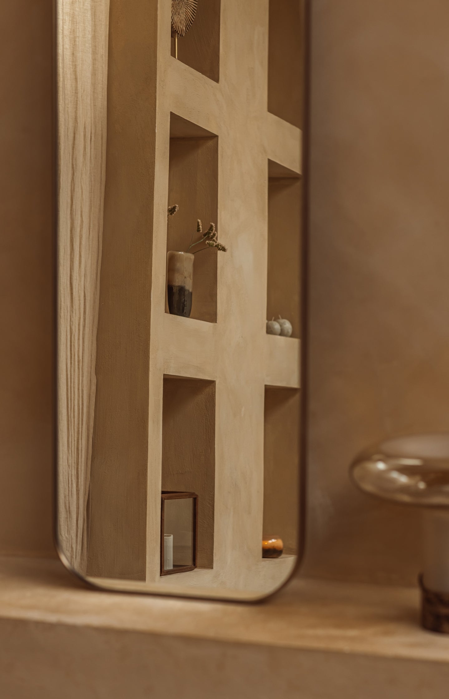 Rectangular mirror with metal frame - Type: lookbook