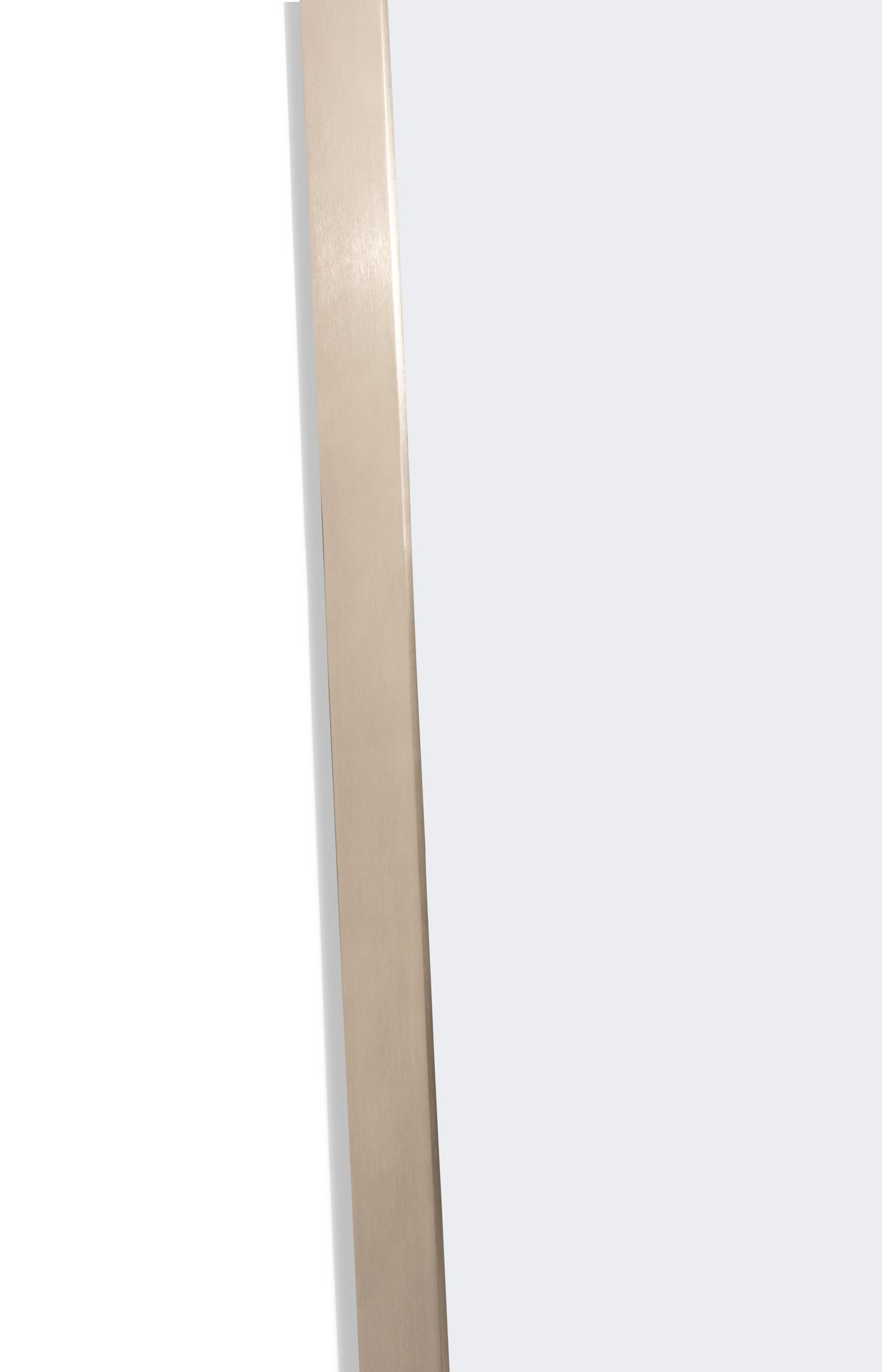 Rectangular mirror with metal frame