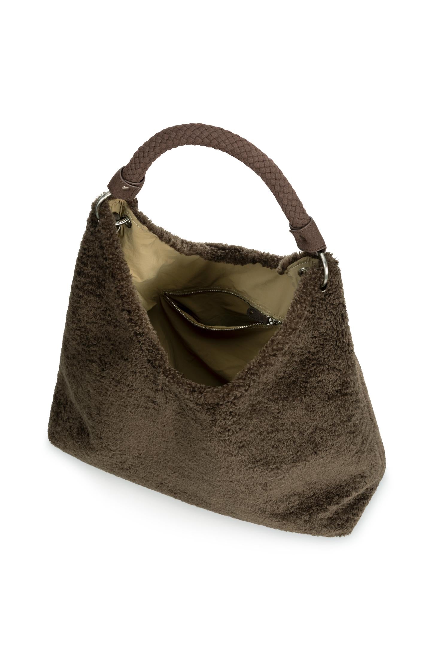 Reversible shopper with faux fur - Type: lookbook