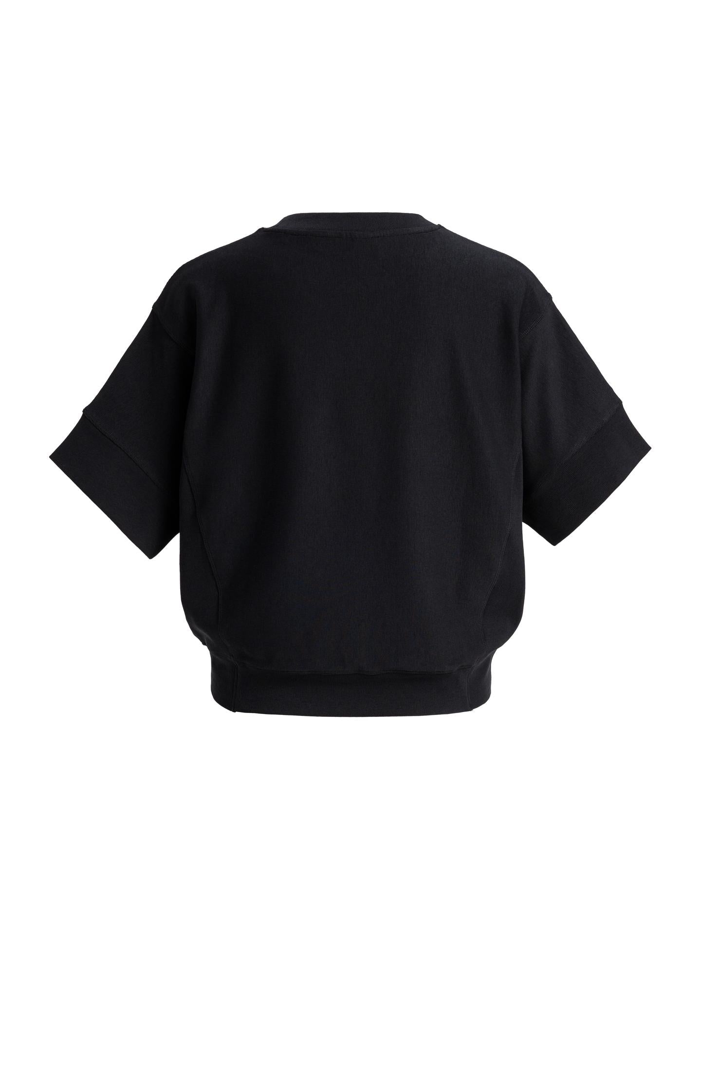 Ribbed jersey top with short sleeves - Type: product
