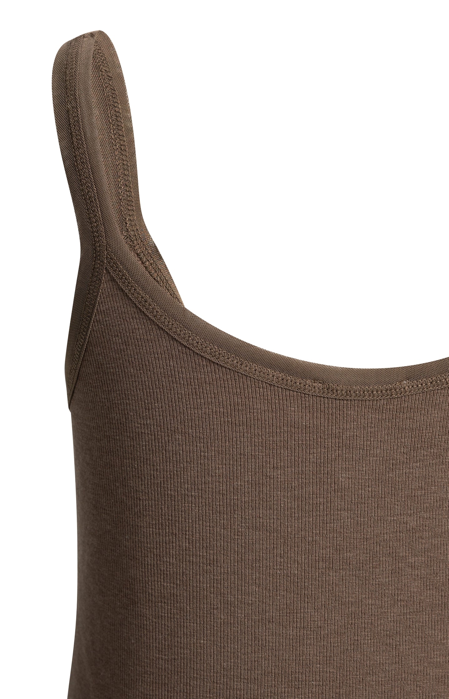 Ribbed singlet with mesh detail - Type: product