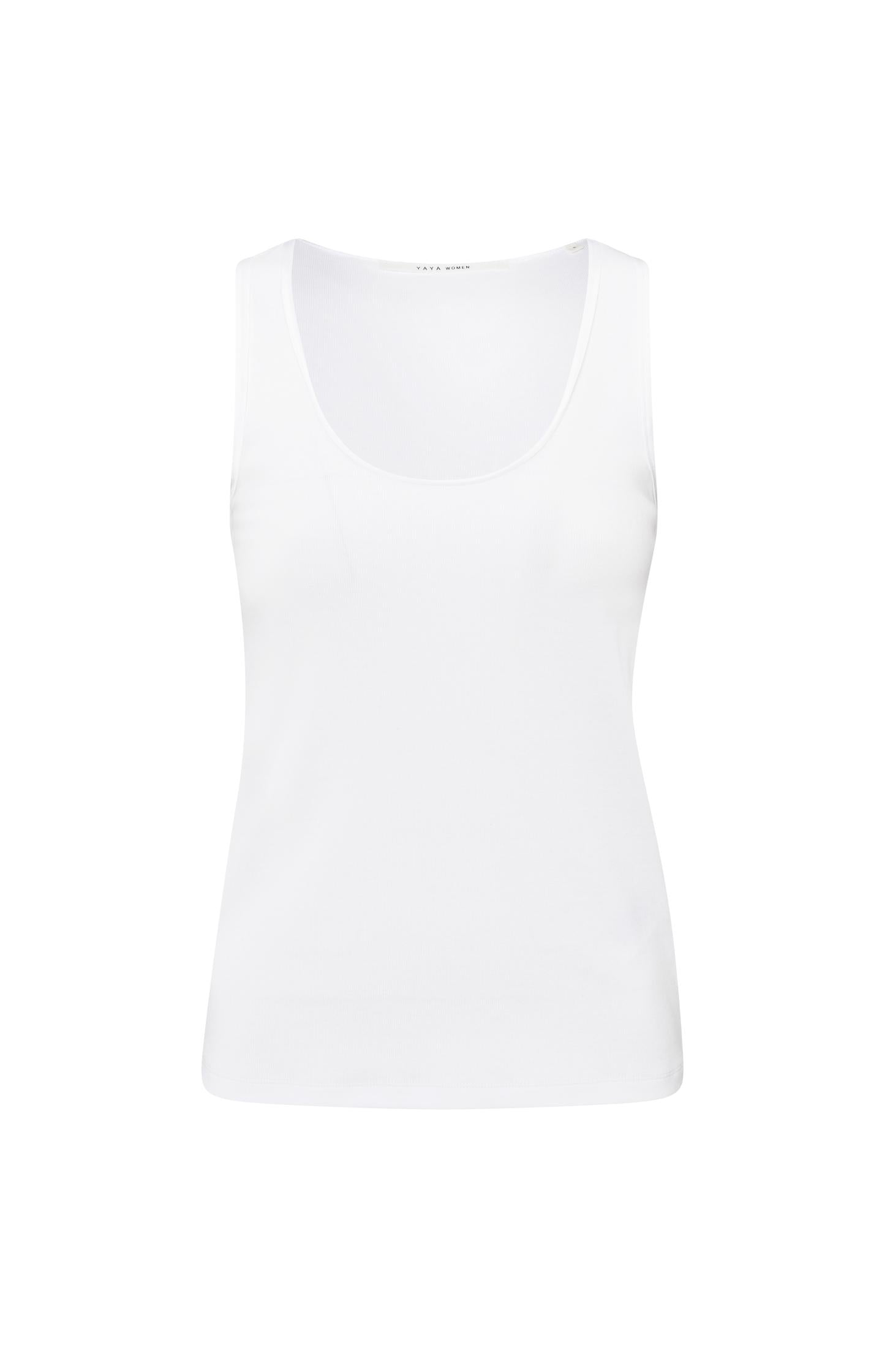 Ribbed singlet with shiny trim - Type: product