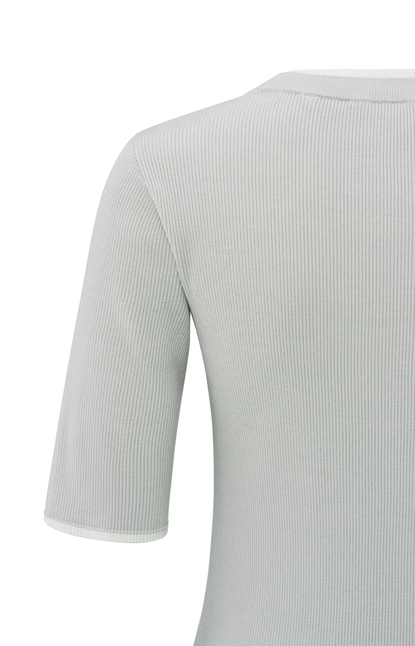 Ribbed top with half sleeves