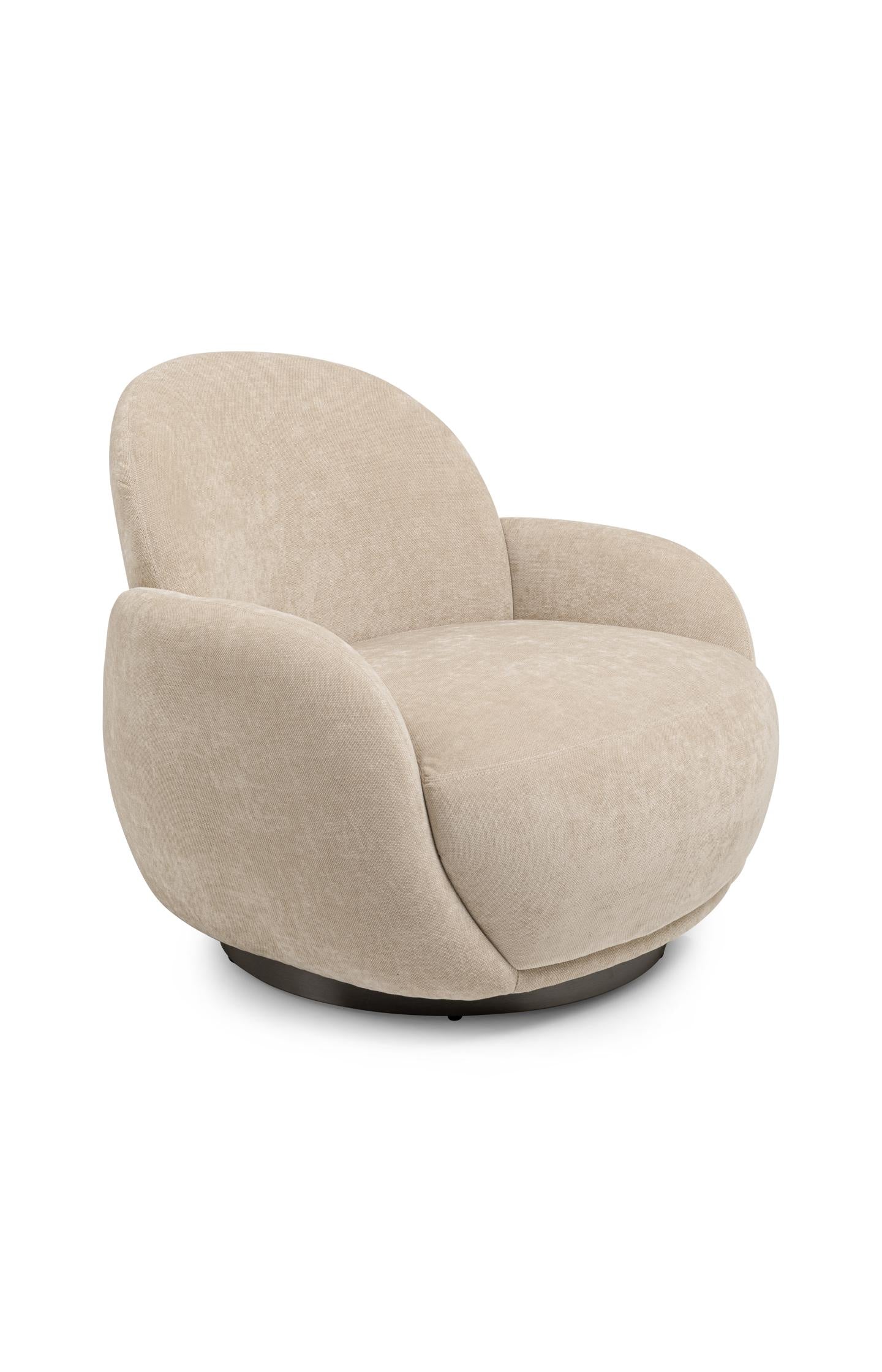 Round swivel lounge chair