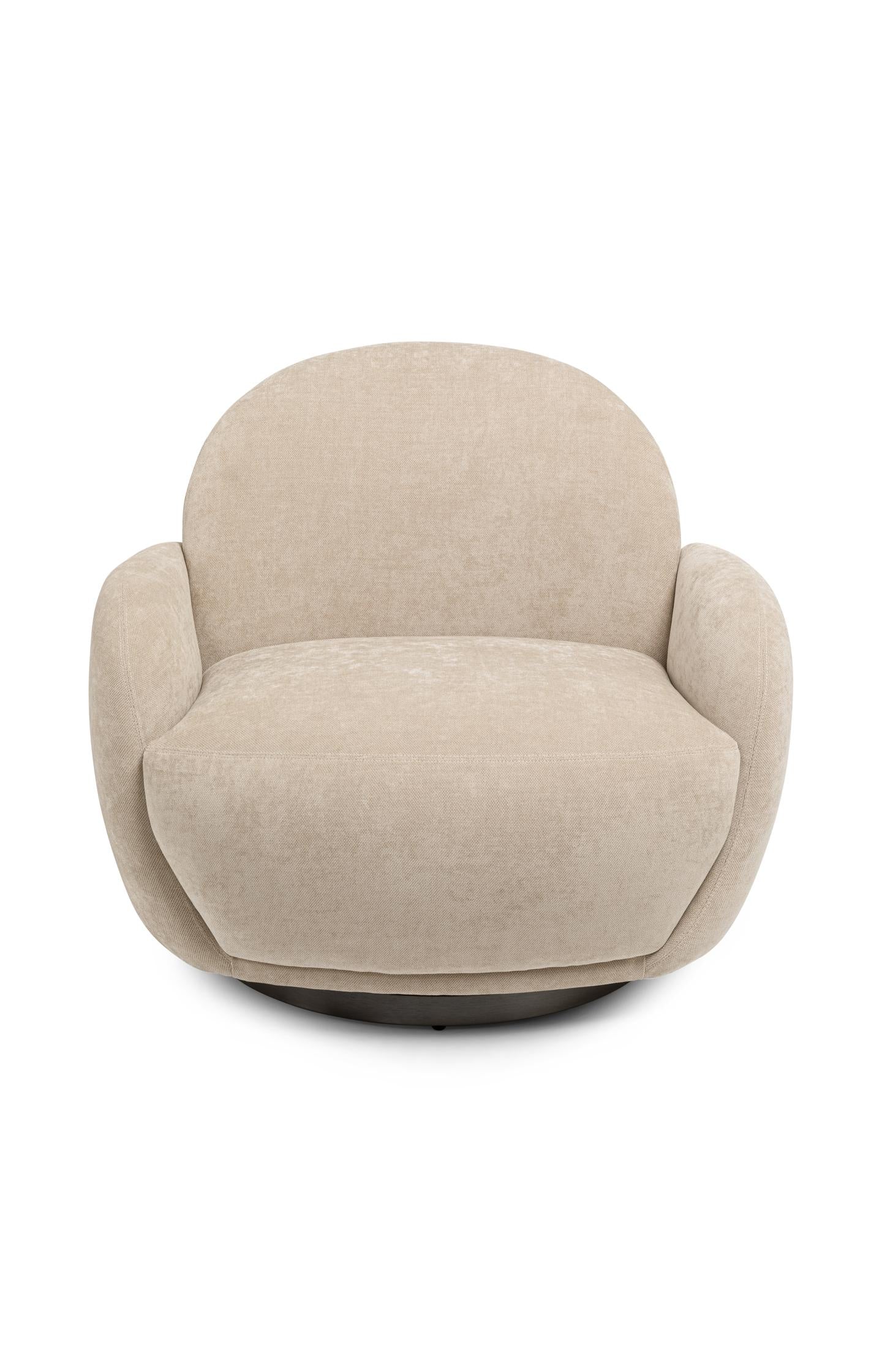 Round swivel lounge chair - Type: product