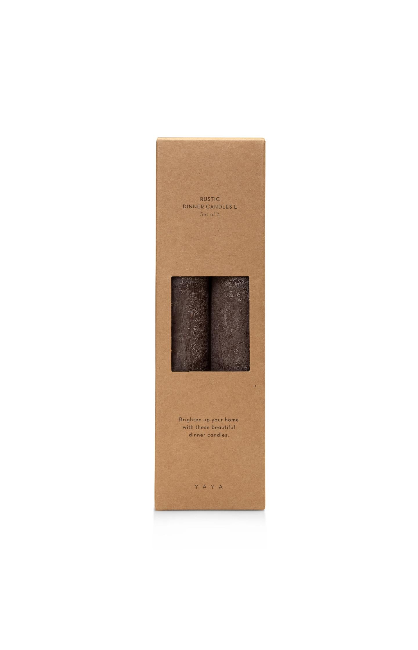 Rustic dinner candles - set of 2 - Type: product