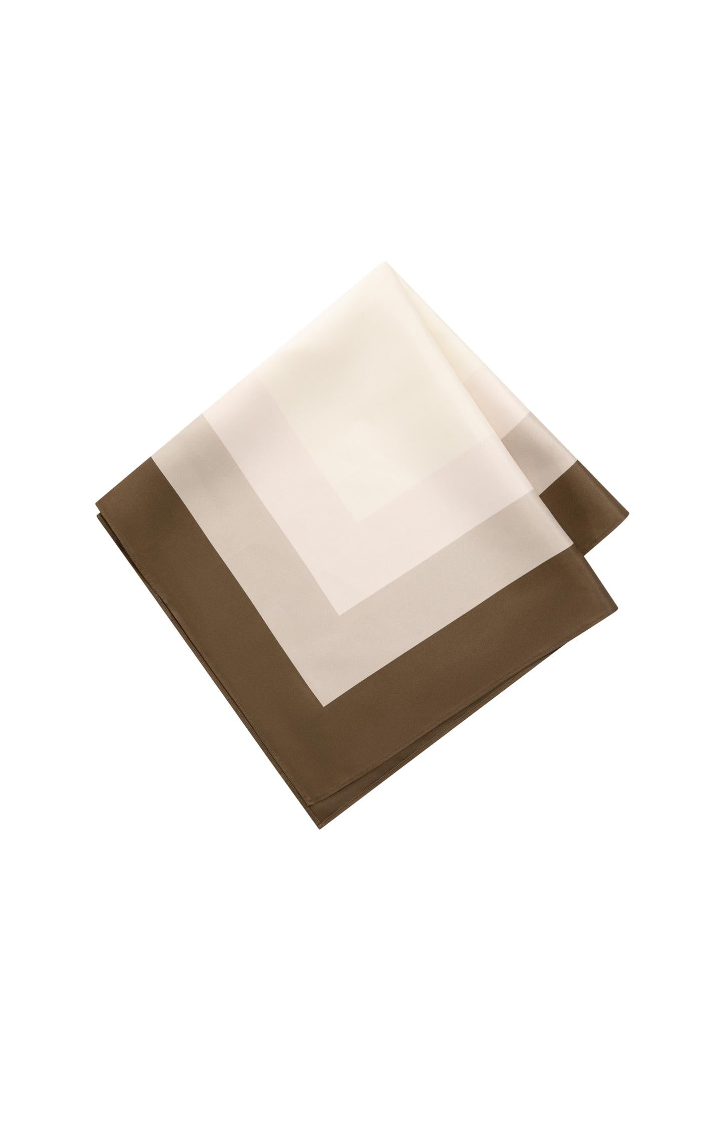 Satin scarf with border print - Type: product