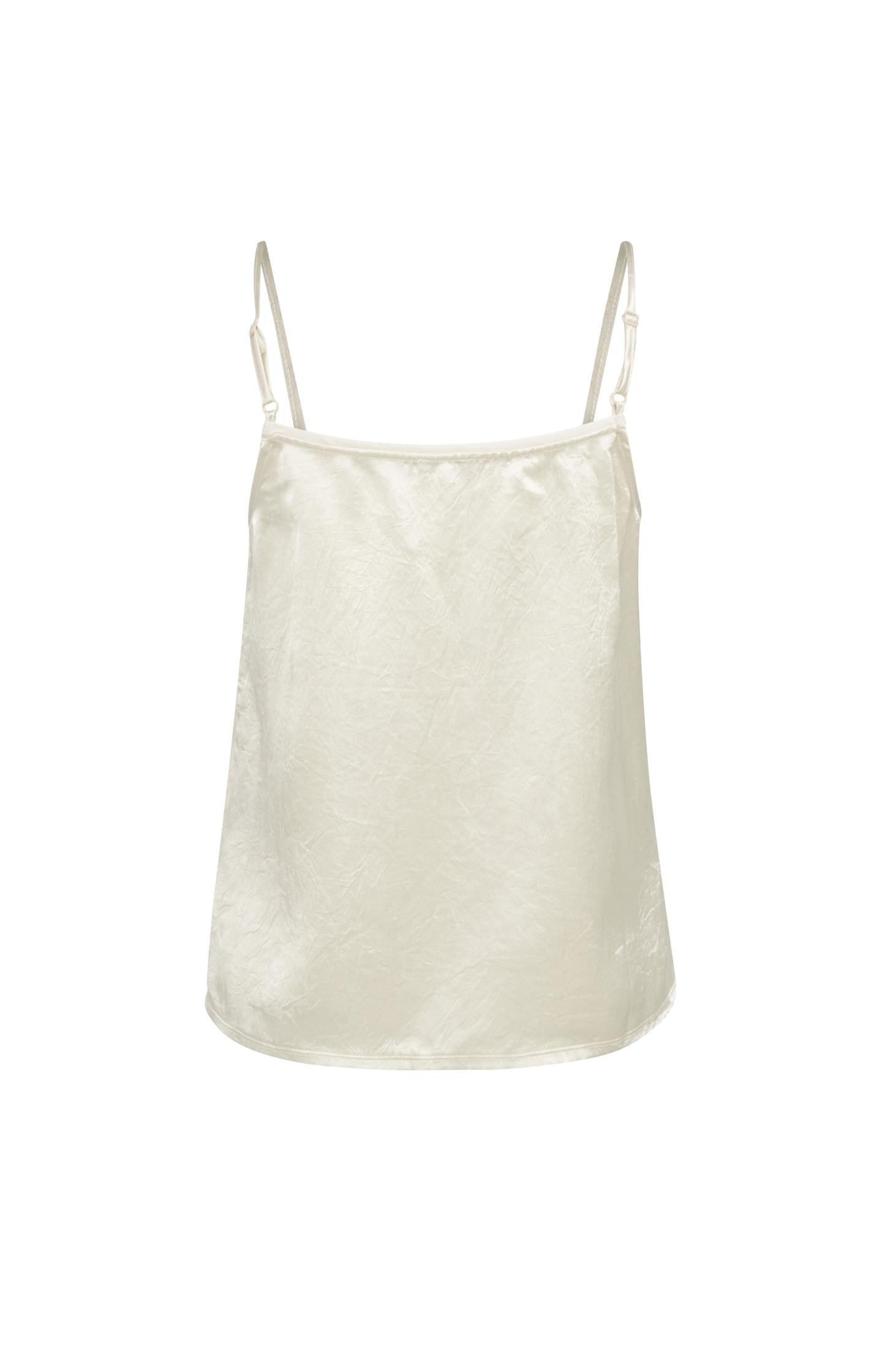 Satin singlet with sheer detail - Type: lookbook