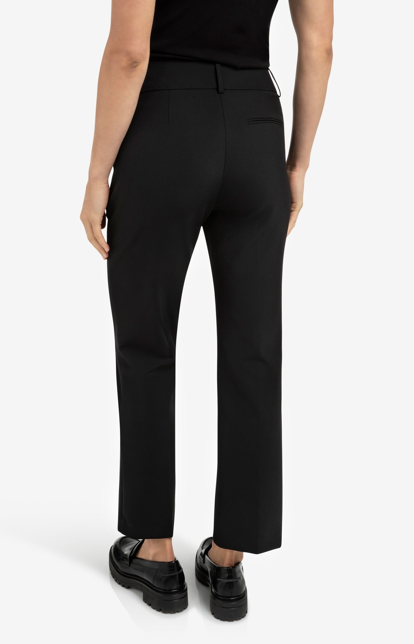 Scuba trousers with modern waistband