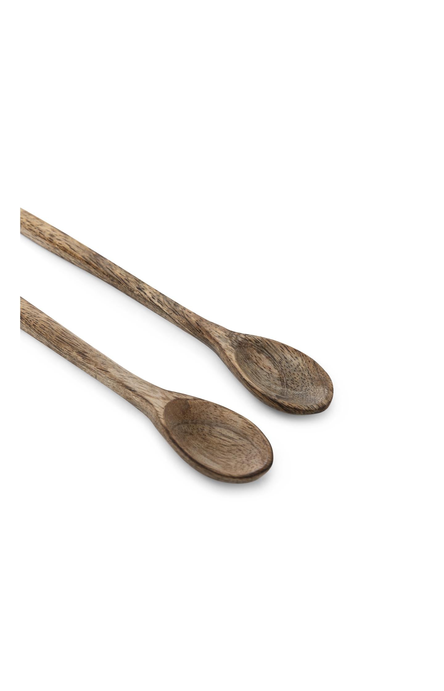 Set of mango wood spoons