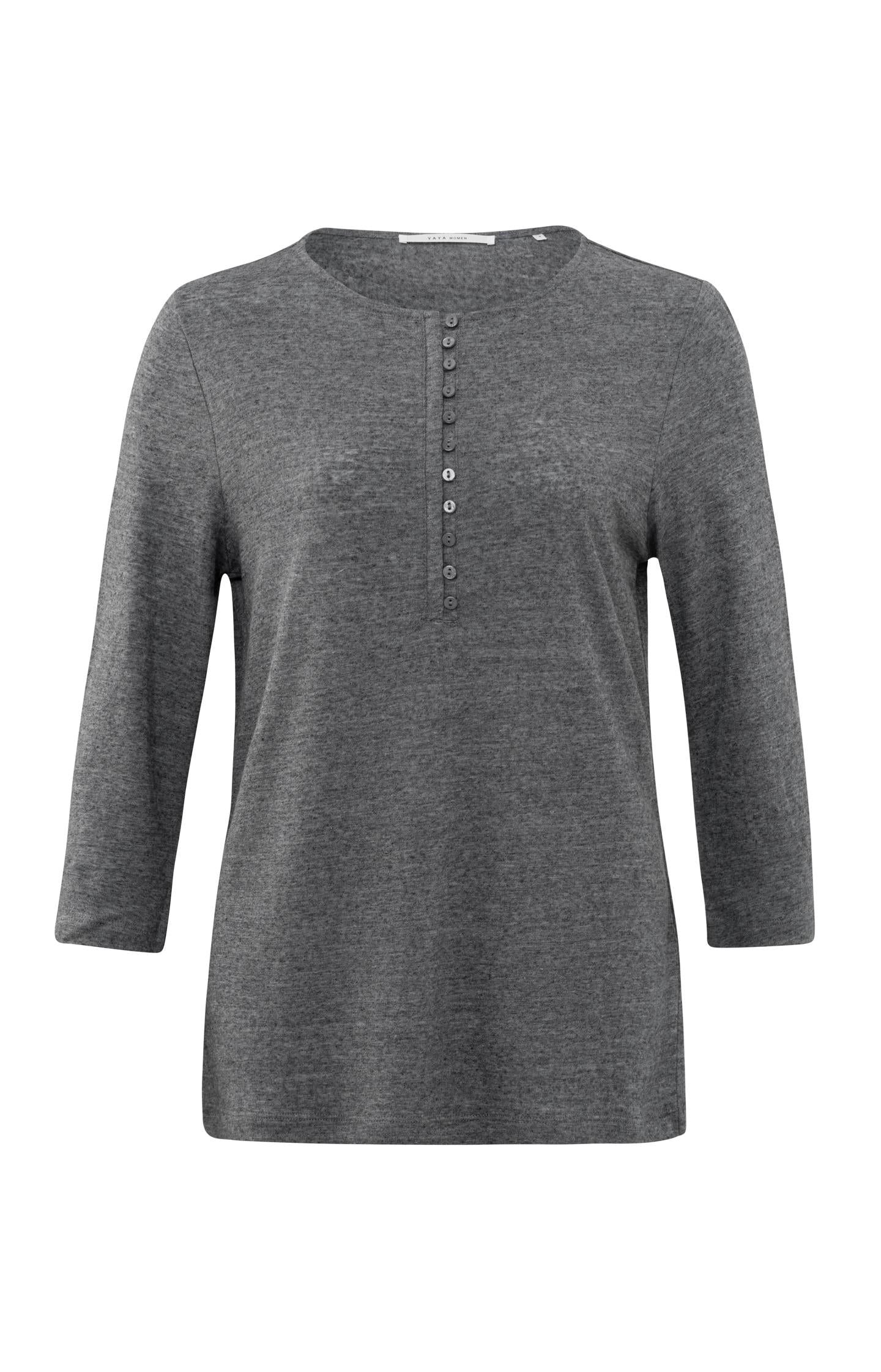 Shirt with 3/4 sleeves and round neck - Type: product