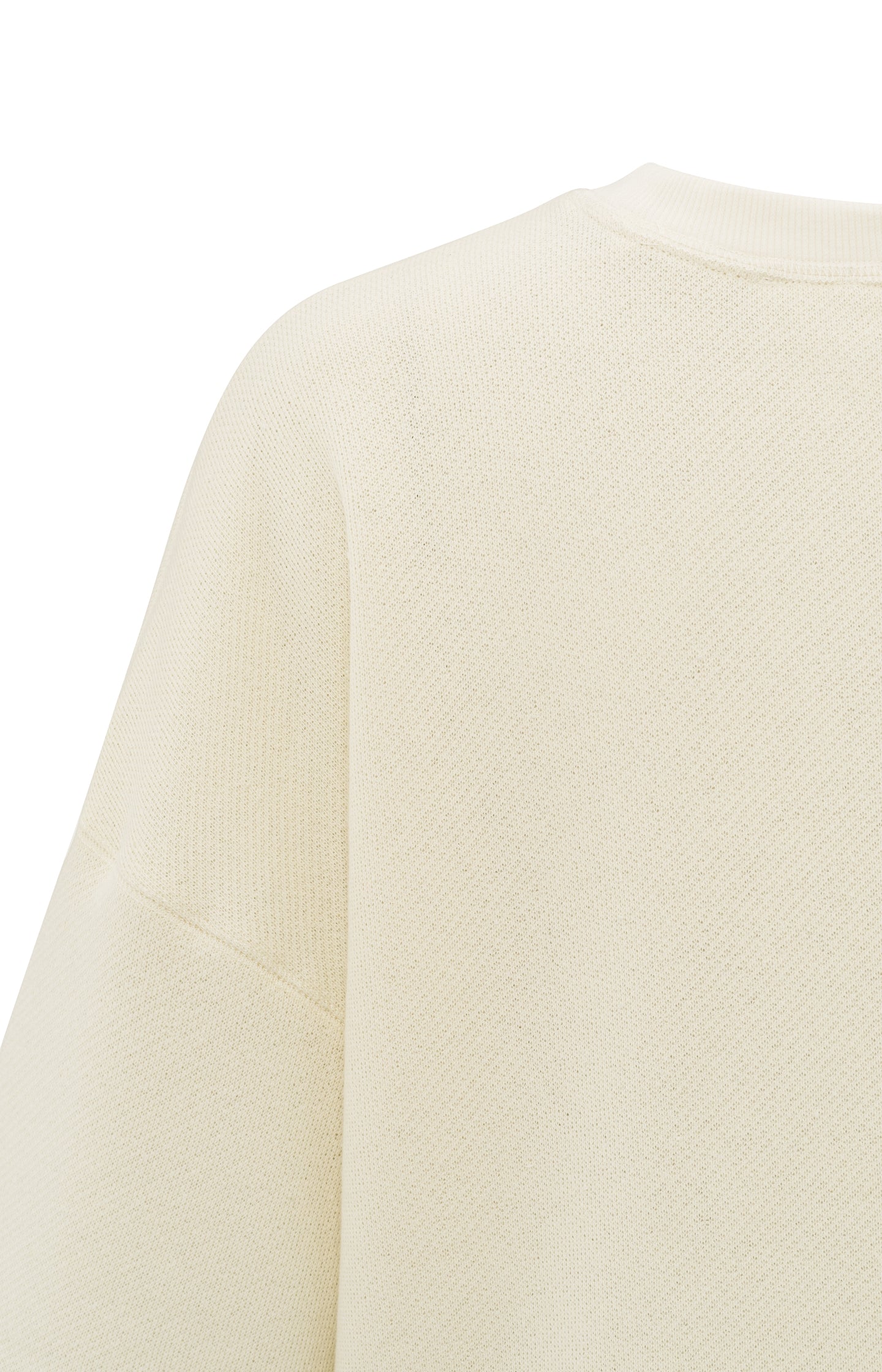 Short-sleeve sweatshirt with relaxed fit