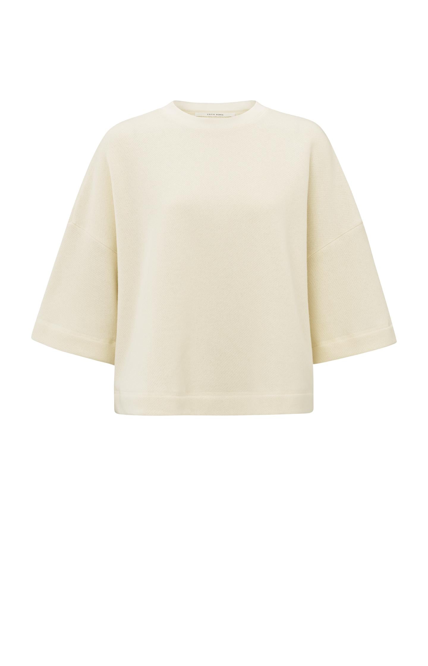 Short-sleeve sweatshirt with relaxed fit - Type: product