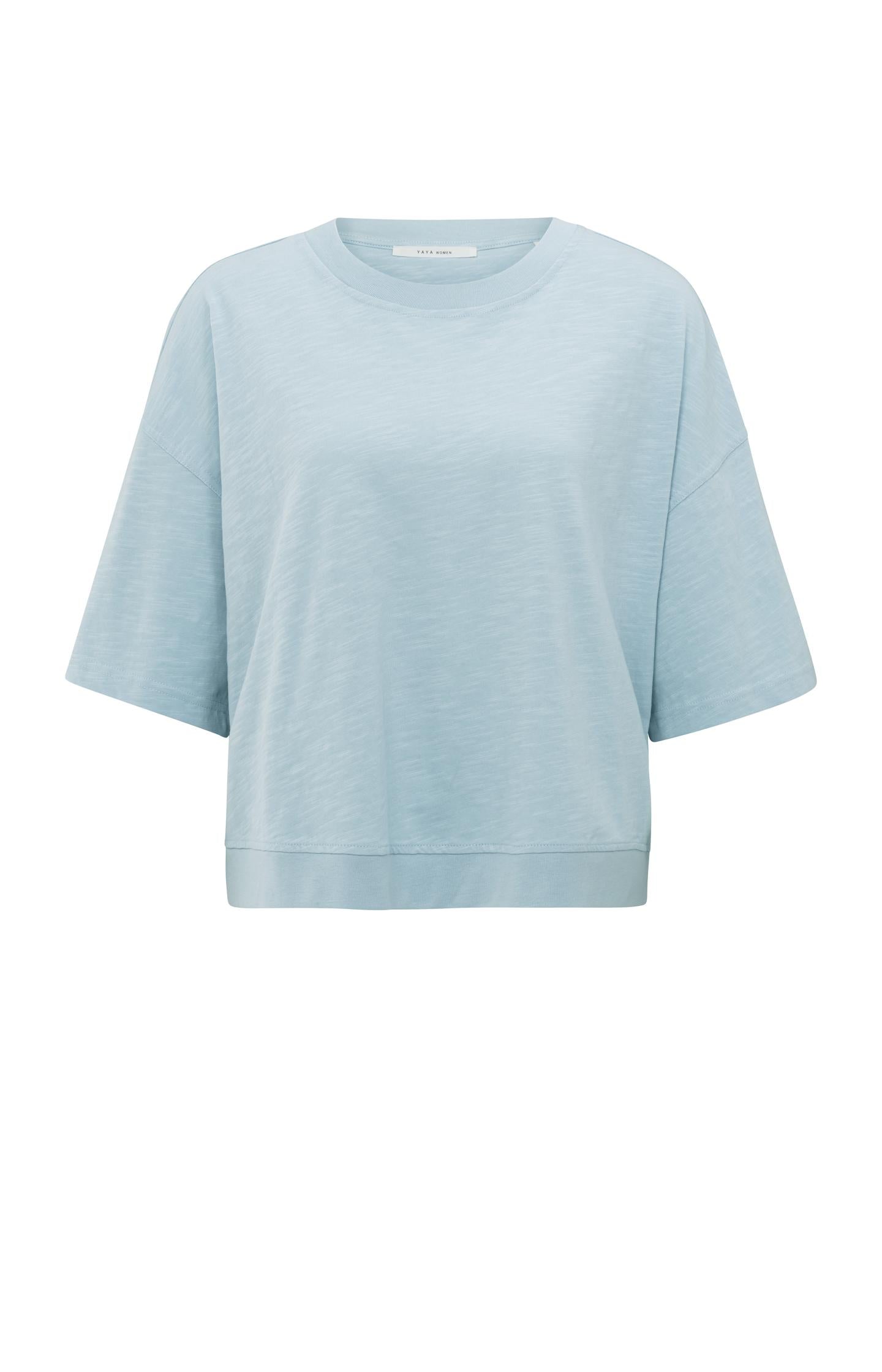 Short sleeve T-shirt with slub texture - Type: product