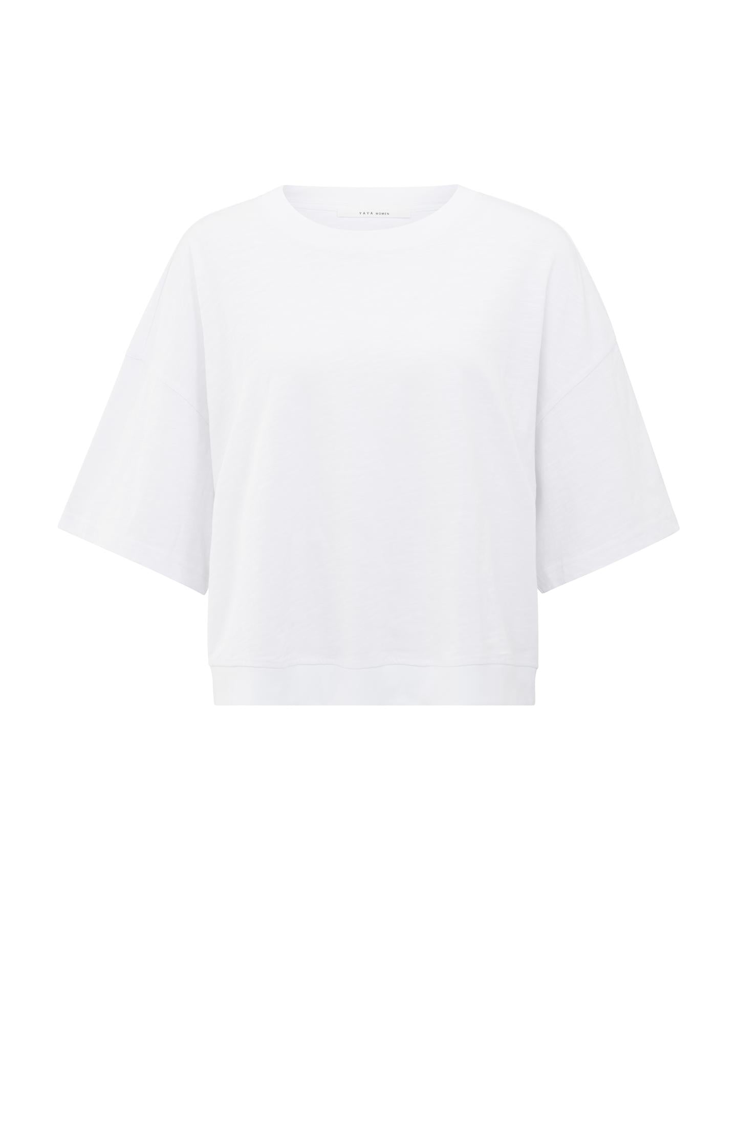 Short sleeve T-shirt with slub texture - Type: product