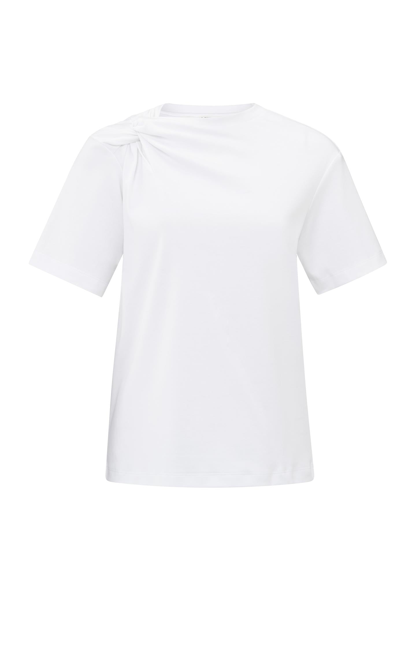 Short sleeve top with knotted neckline - Type: product