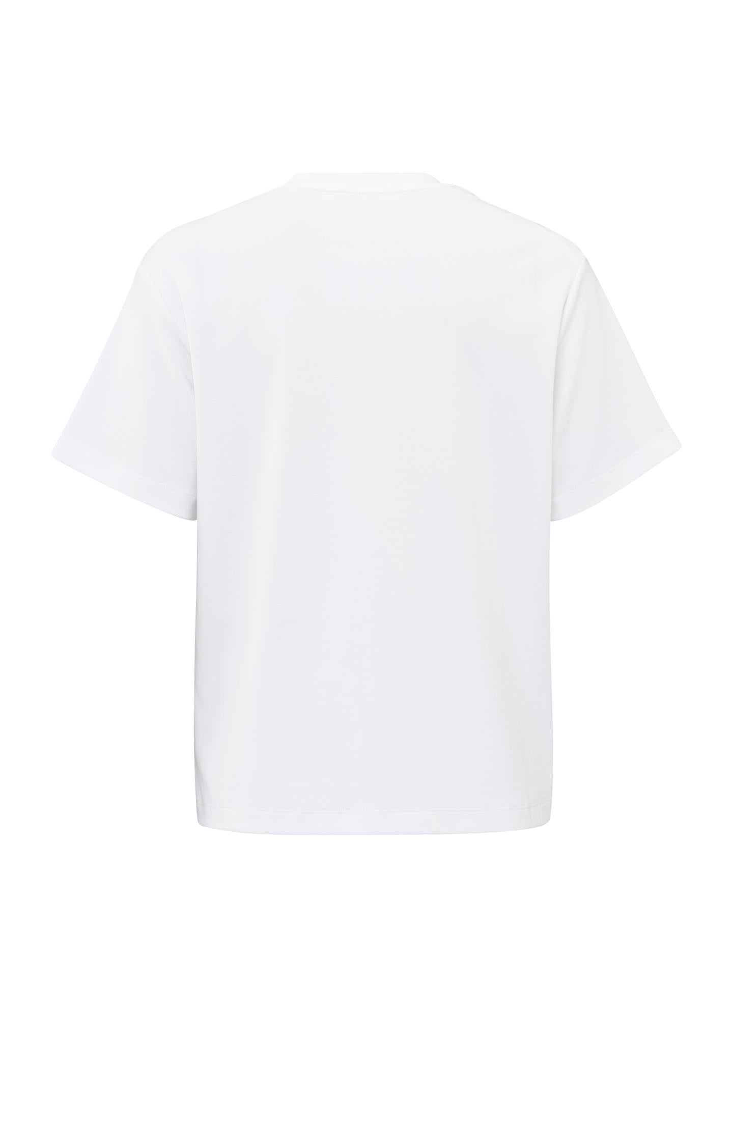 Short sleeve top with knotted neckline