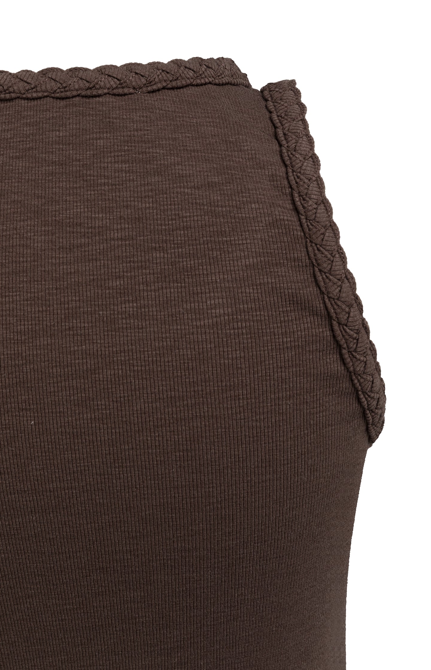 Singlet with braided trims