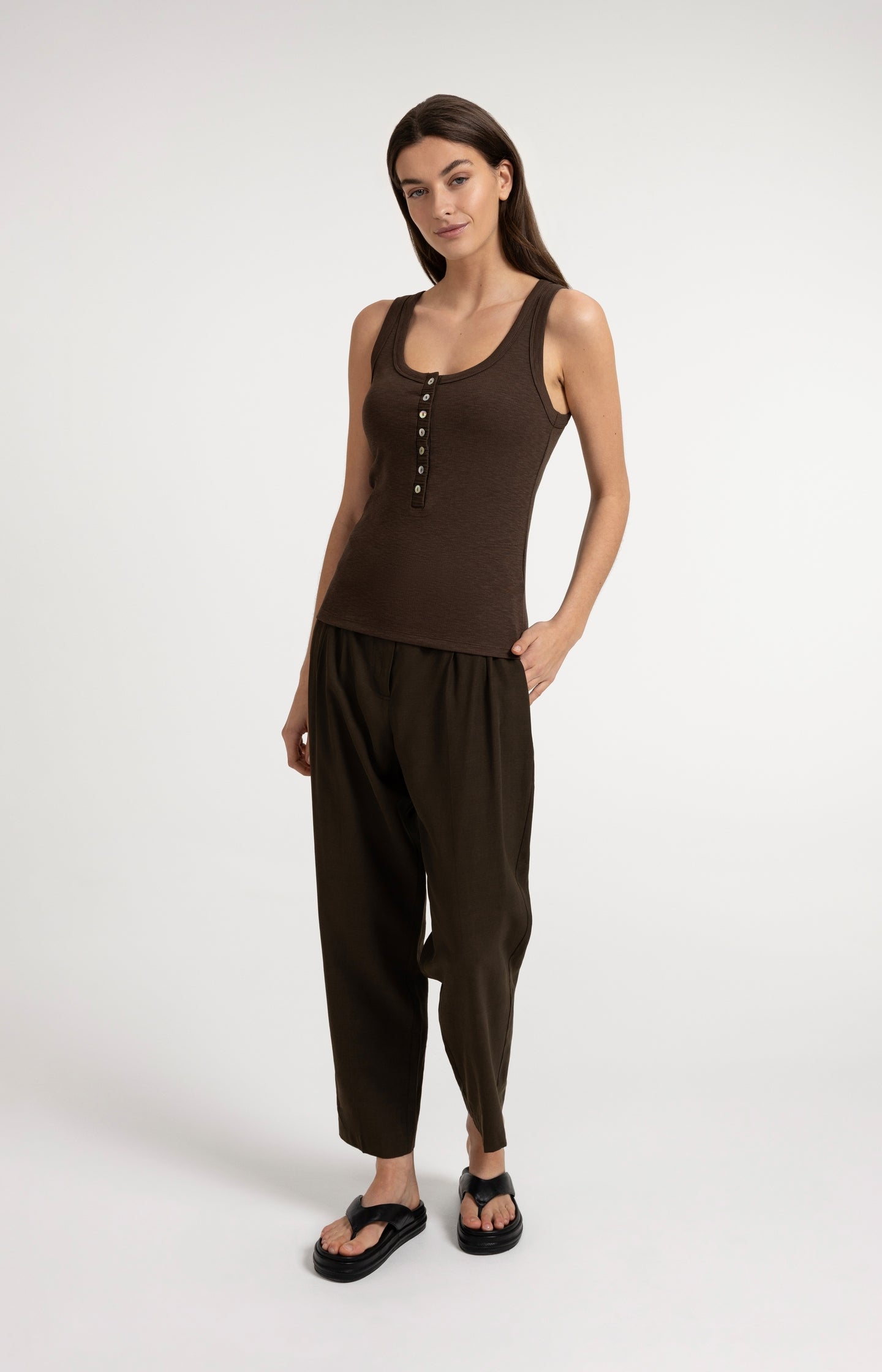 Singlet with button details
