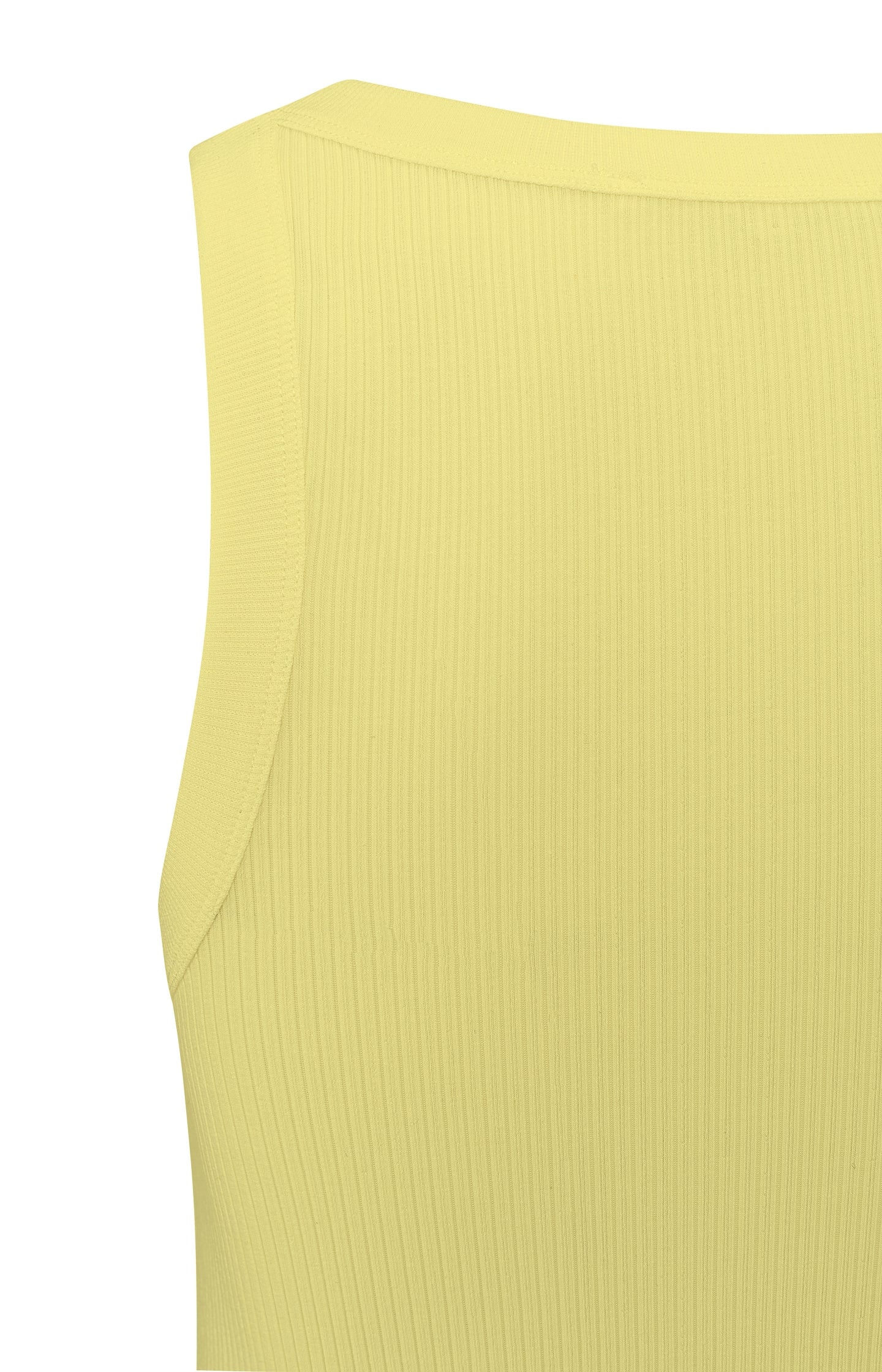 Singlet with ribbed trims