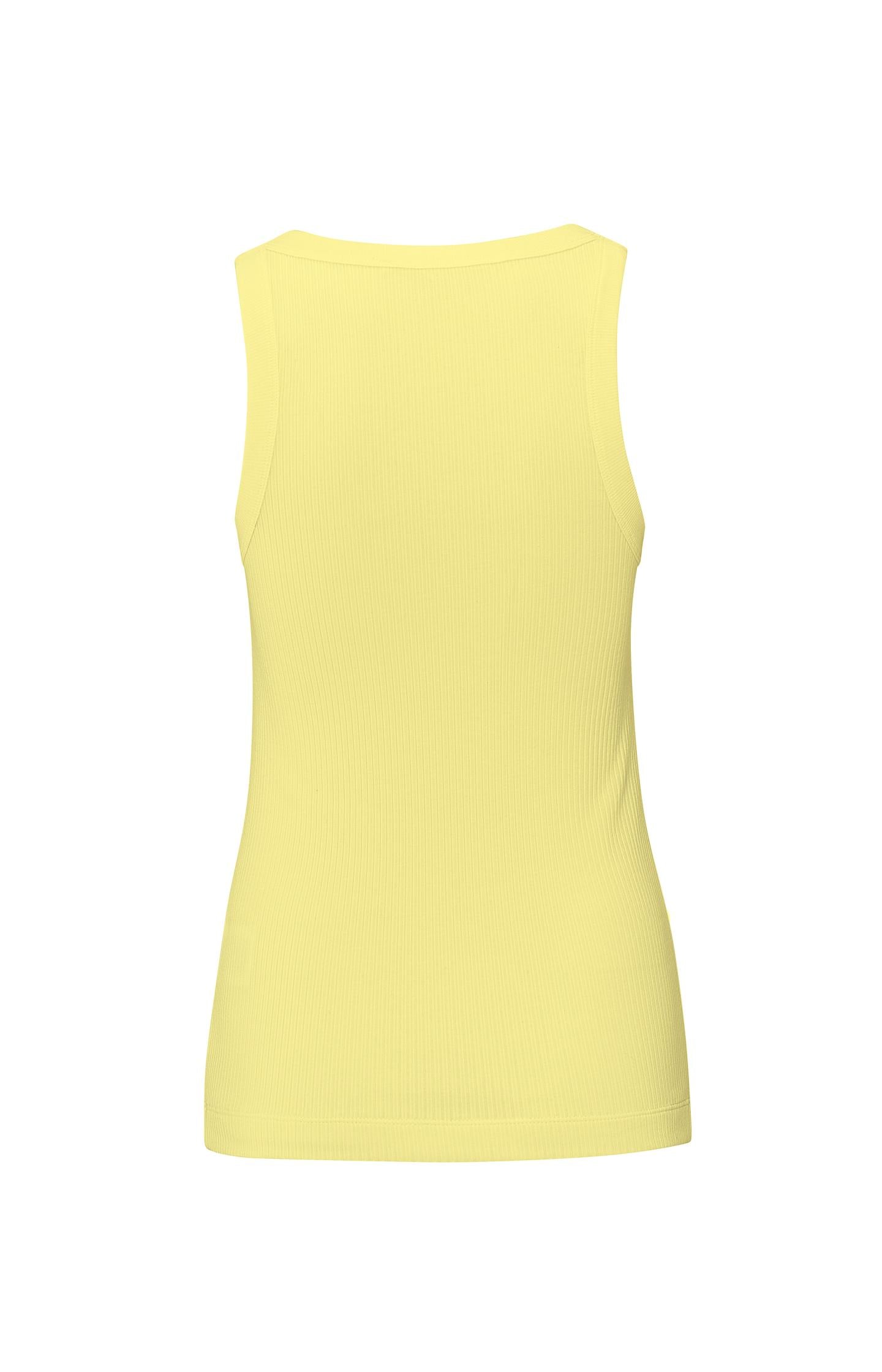 Singlet with ribbed trims